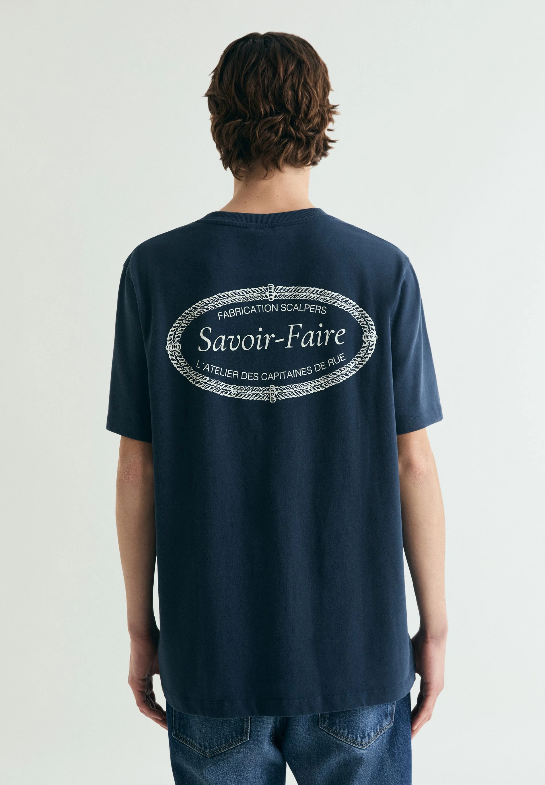 RELAXED CONTRAST EMBROIDERED T-SHIRT - Image 3