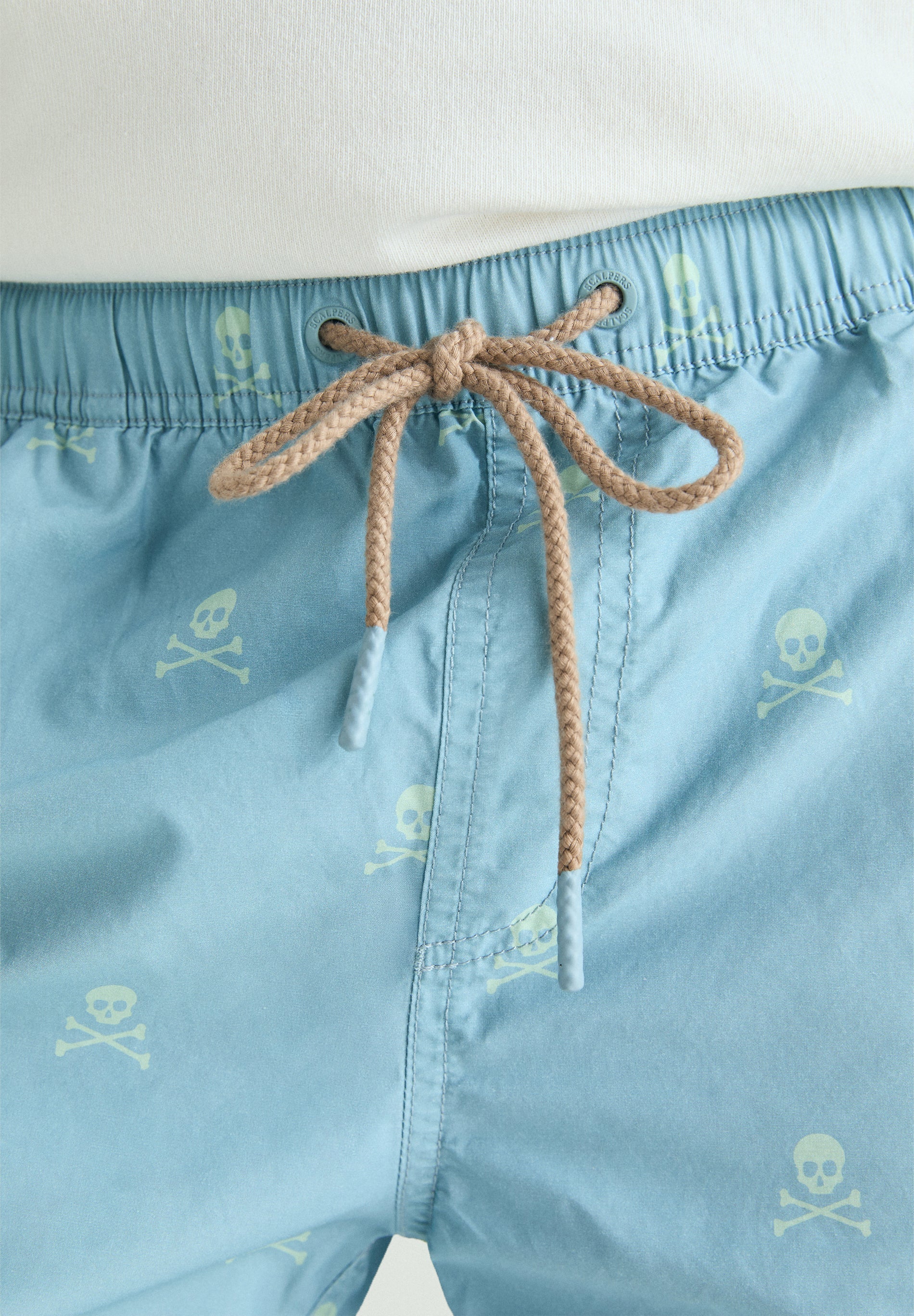 CONTRAST SKULL SWIMMING TRUNKS - Image 3