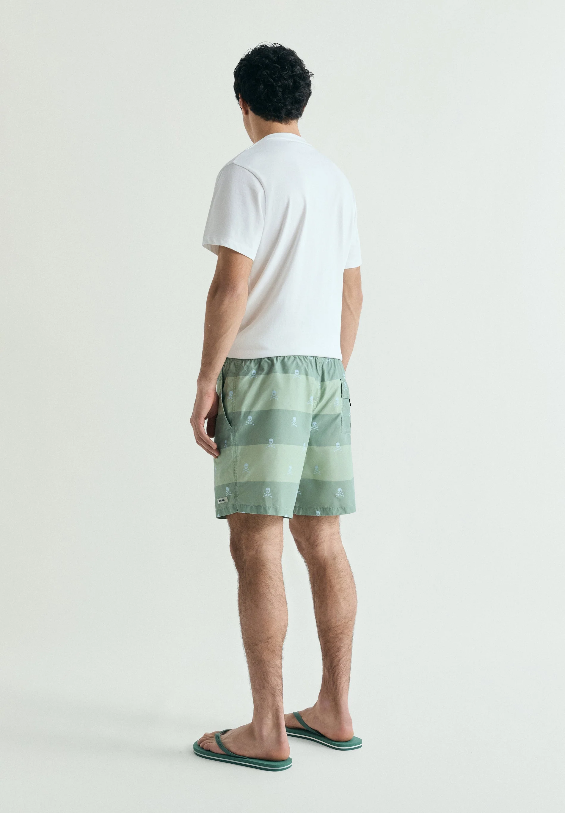 SKULL AND STRIPES SWIMMING TRUNKS - Image 5