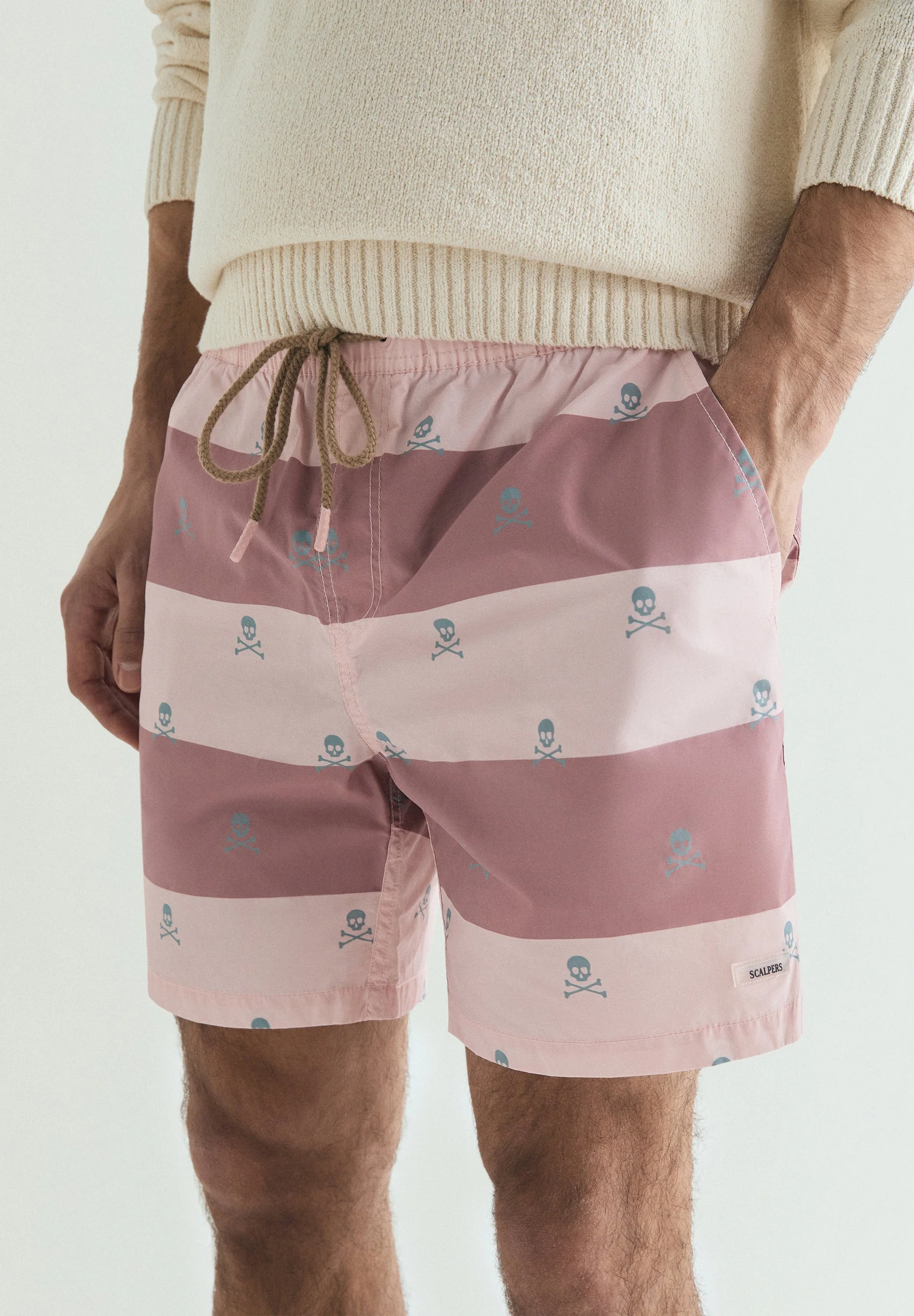 SKULL AND STRIPES SWIMMING TRUNKS - Image 4