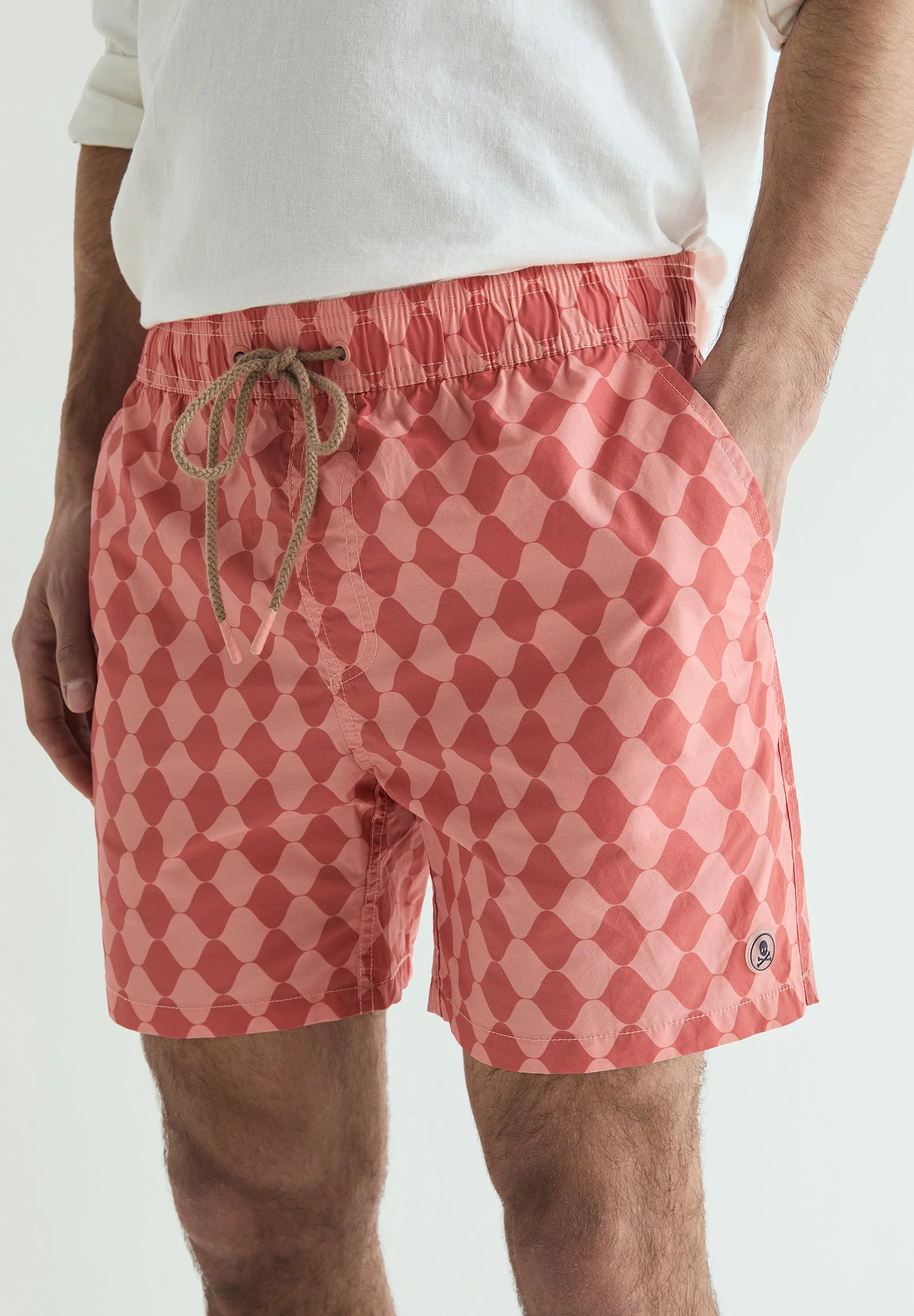 DIAMOND PATTERN SWIMMING TRUNKS - Image 4