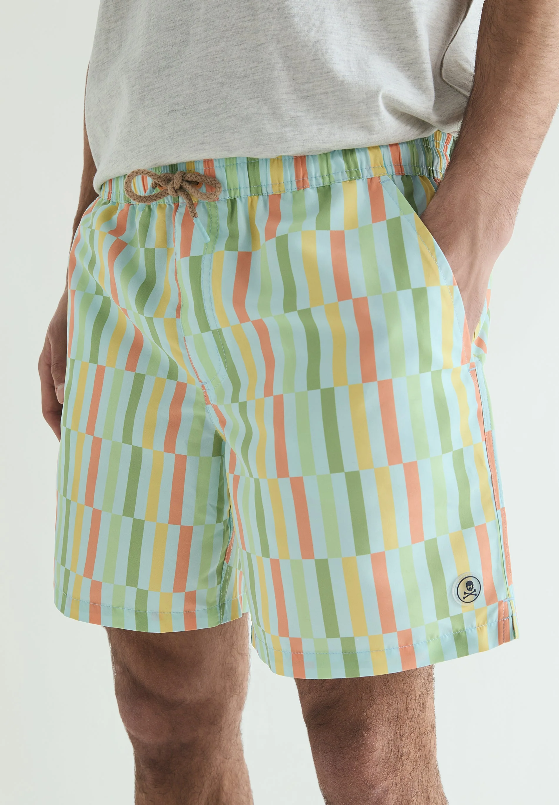 MULTICOLOURED PRINT SWIMSUIT - Image 4