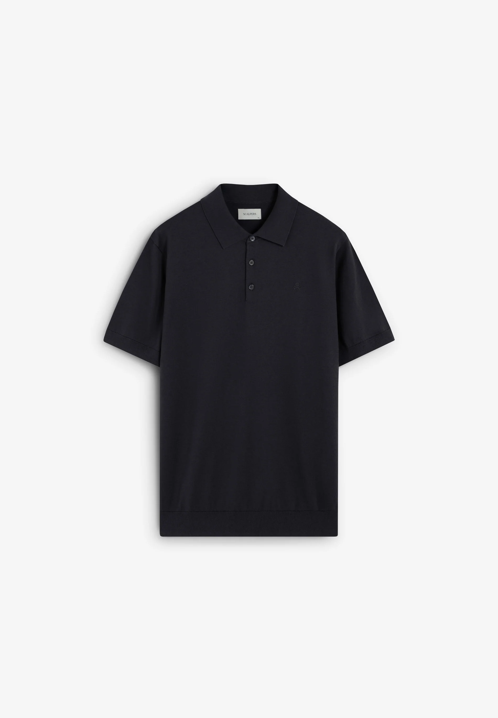 FINE-KNIT SKULL POLO SHIRT - Image 5