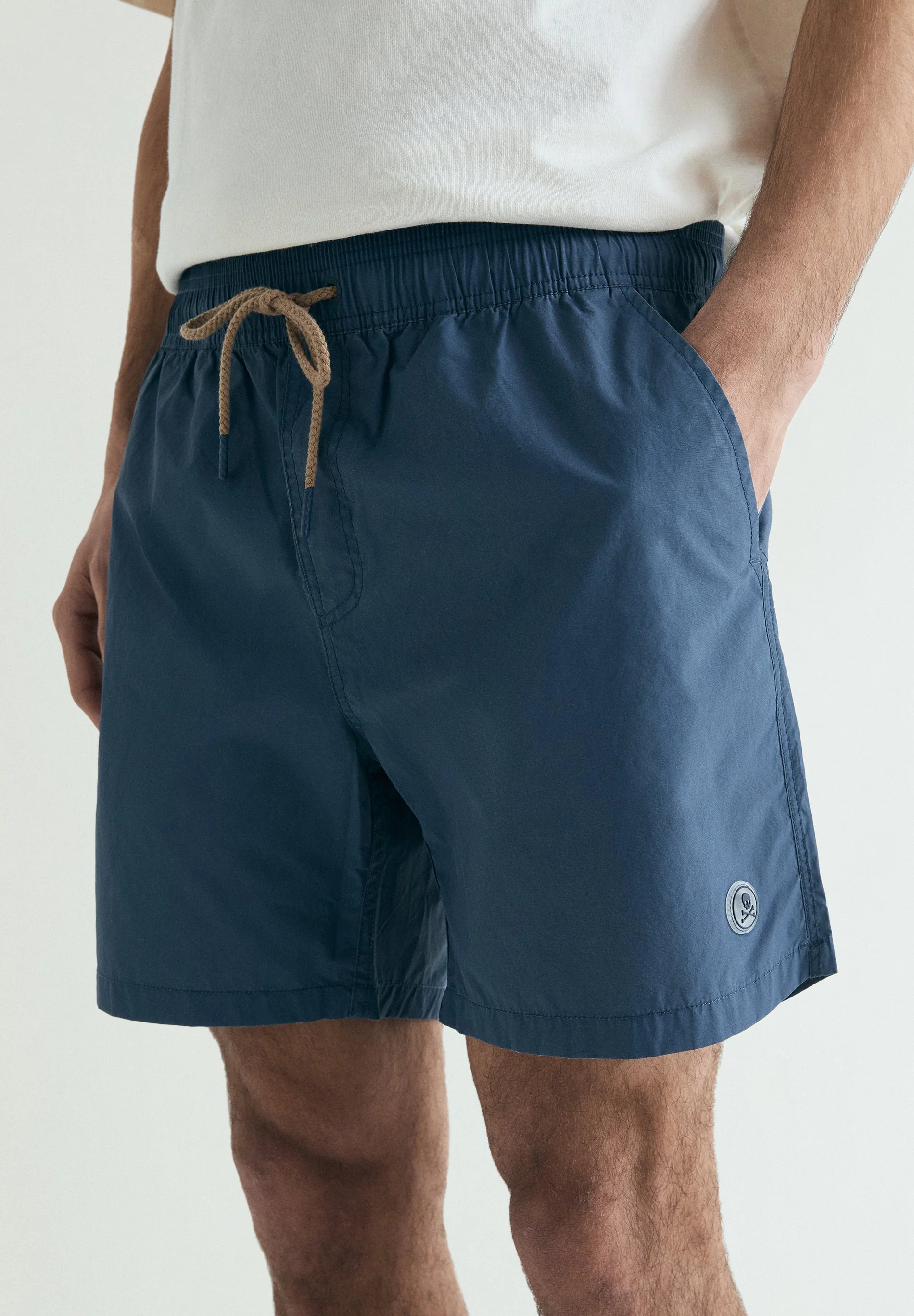 BASIC SWIMMING TRUNKS WITH POCKET - Image 3