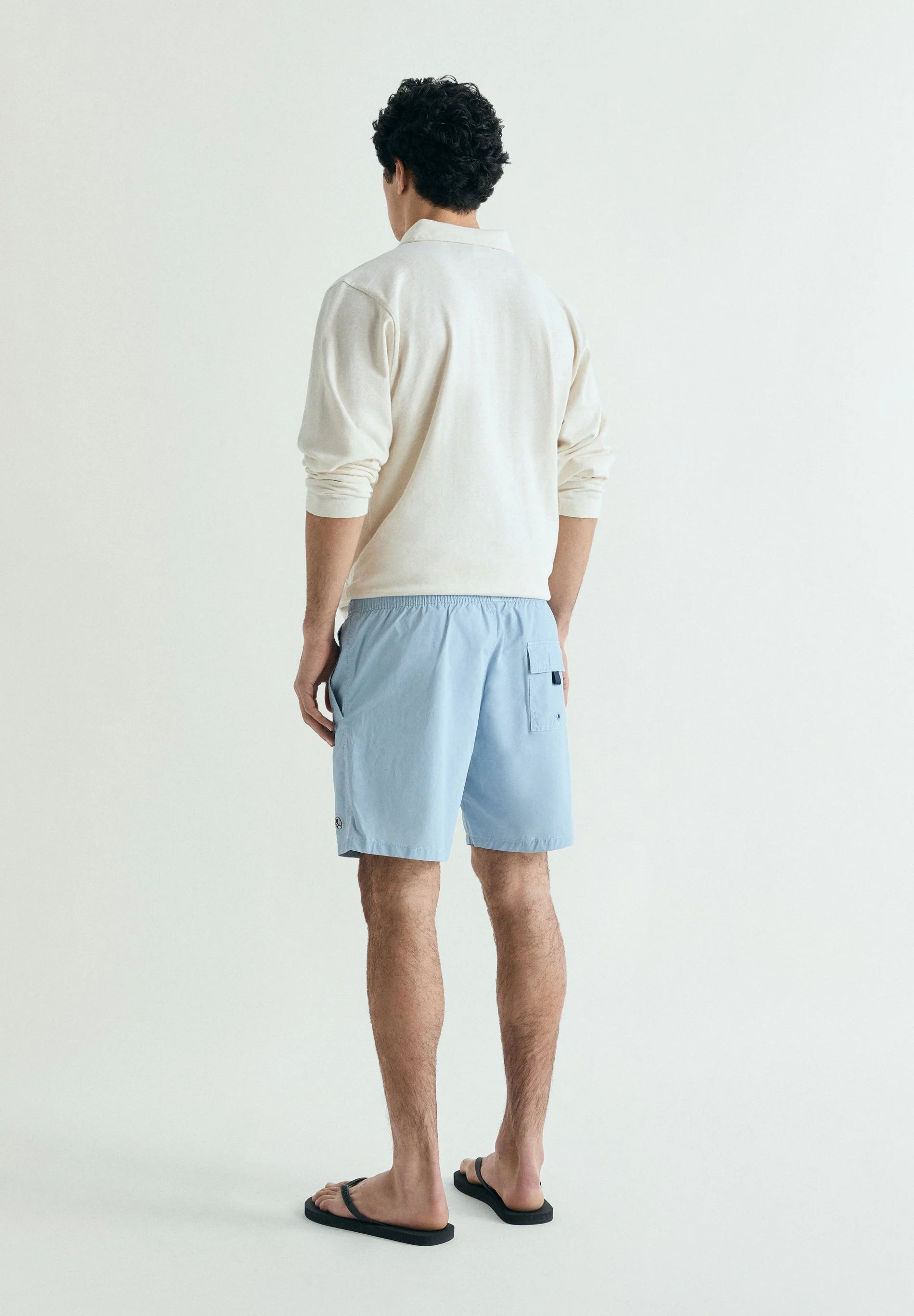 BASIC SWIMMING TRUNKS WITH POCKET - Image 5
