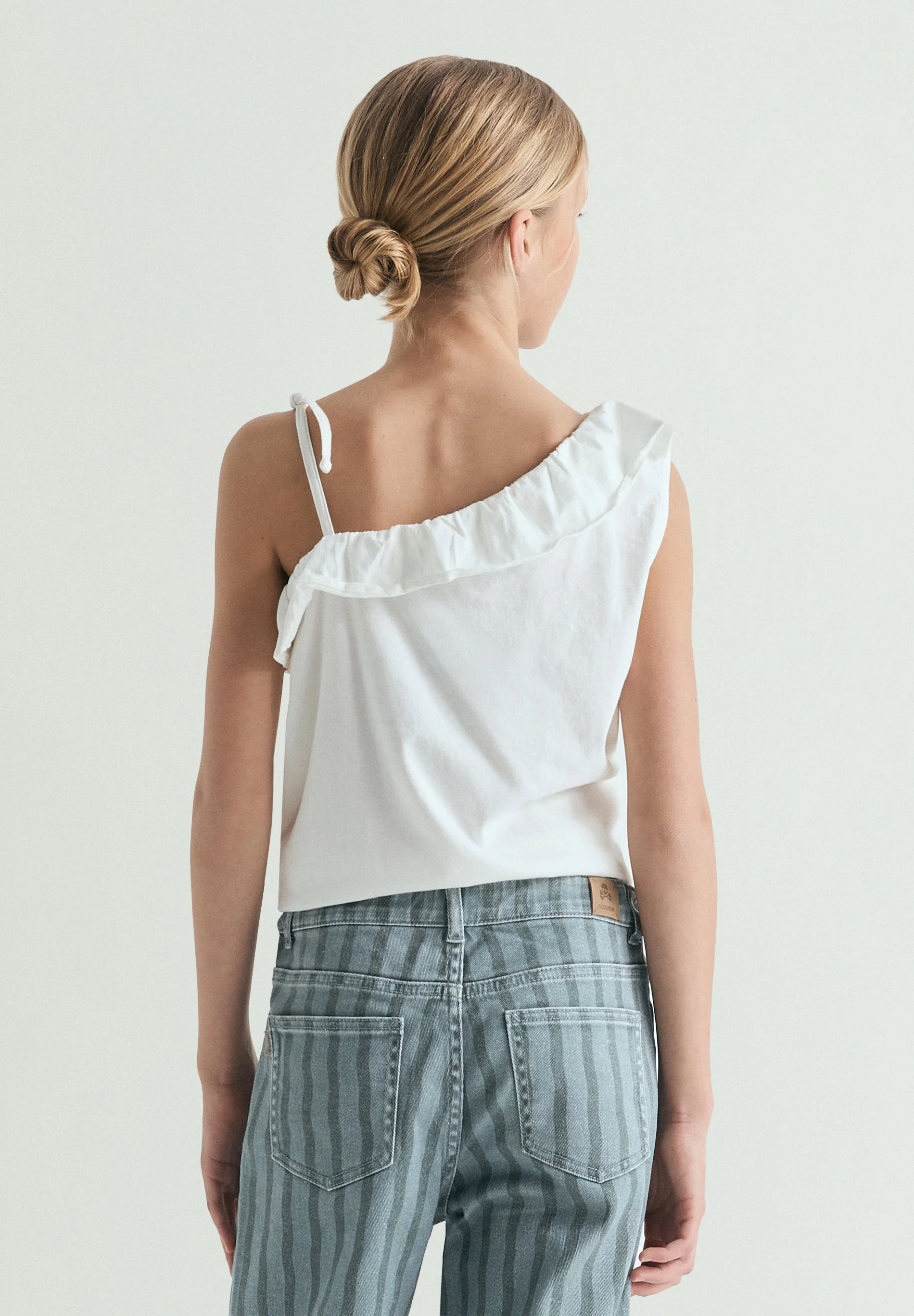 ASYMMETRIC RUFFLE T-SHIRT - Image 4