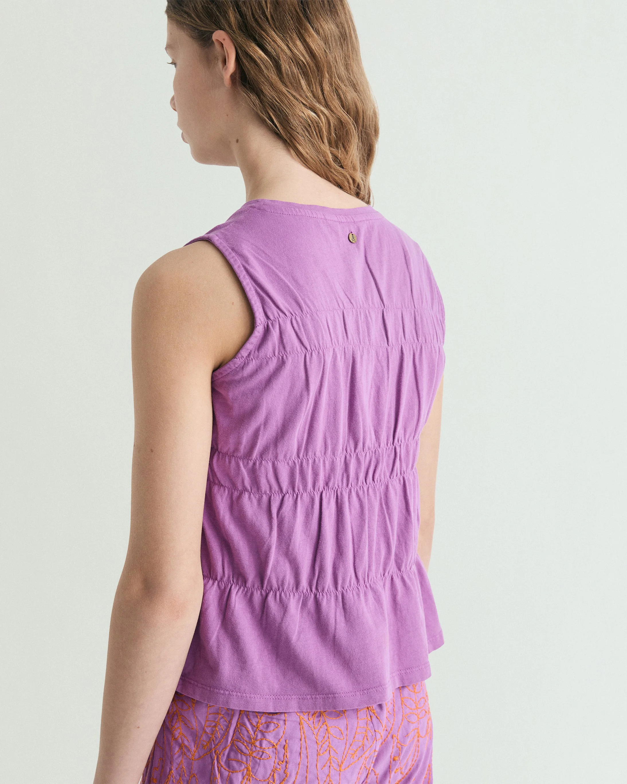 GATHERED COTTON T-SHIRT - Image 4