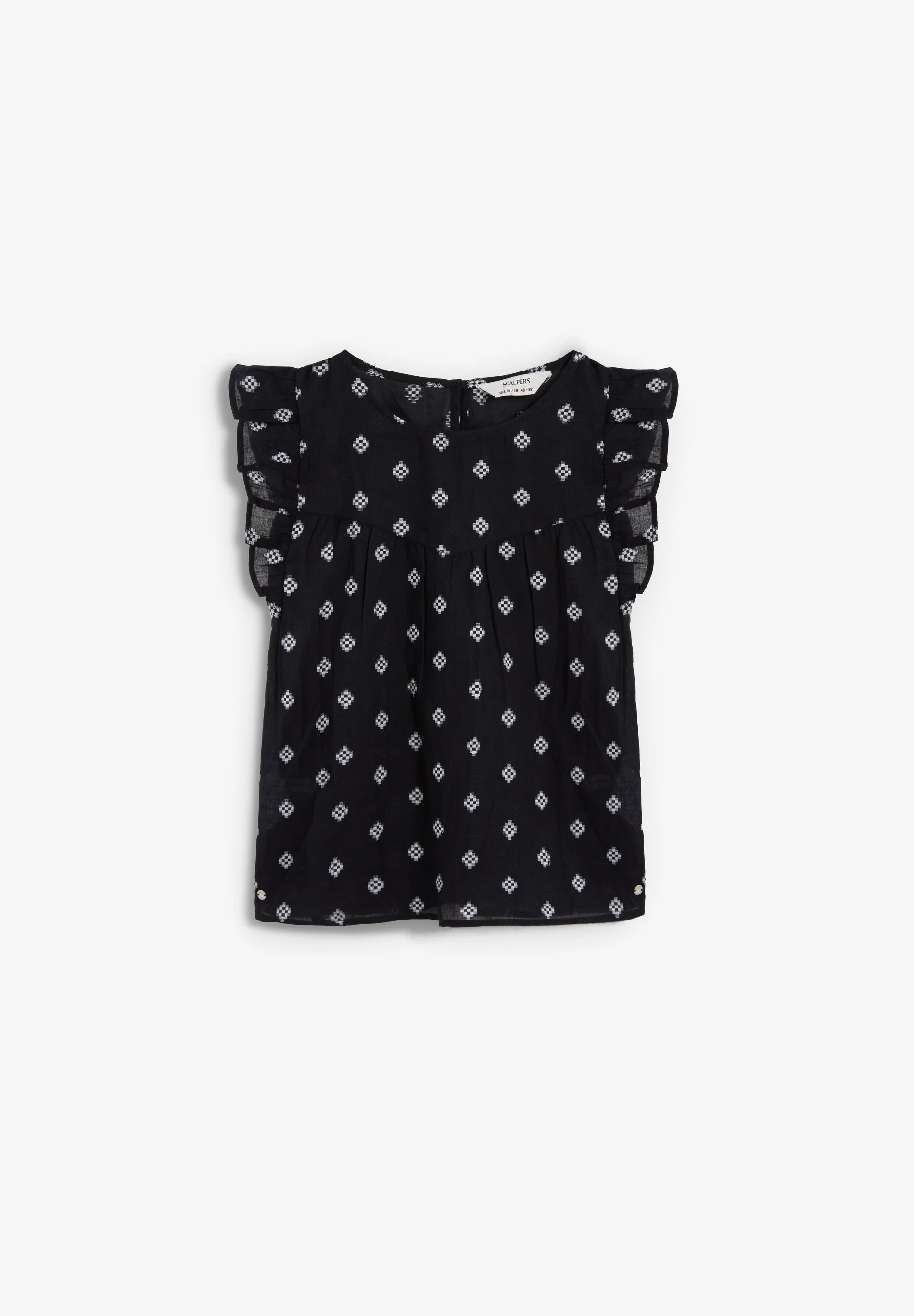 SLEEVELESS JACQUARD BLOUSE - Image 5