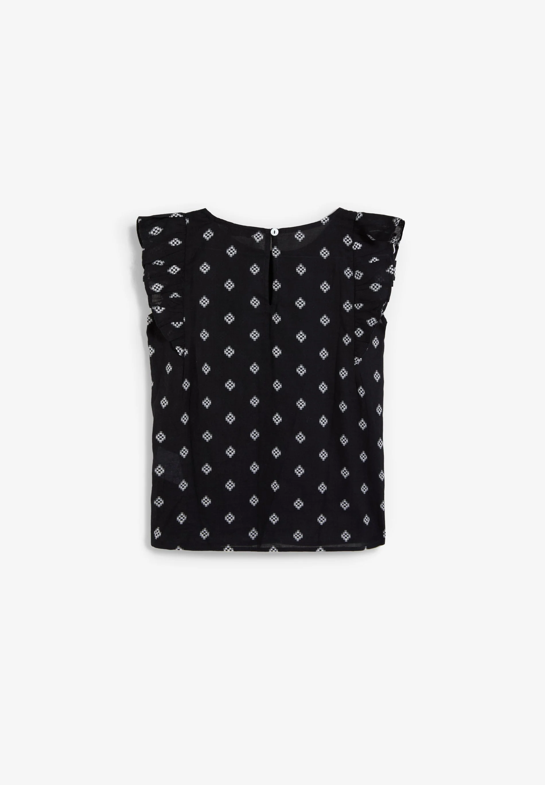 SLEEVELESS JACQUARD BLOUSE - Image 6