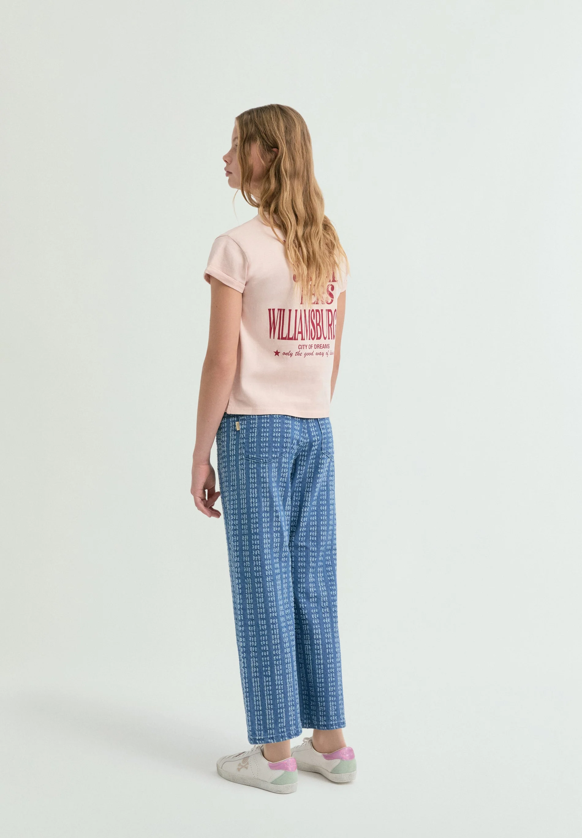 DENIM TROUSERS WITH TOPSTITCHING - Image 4