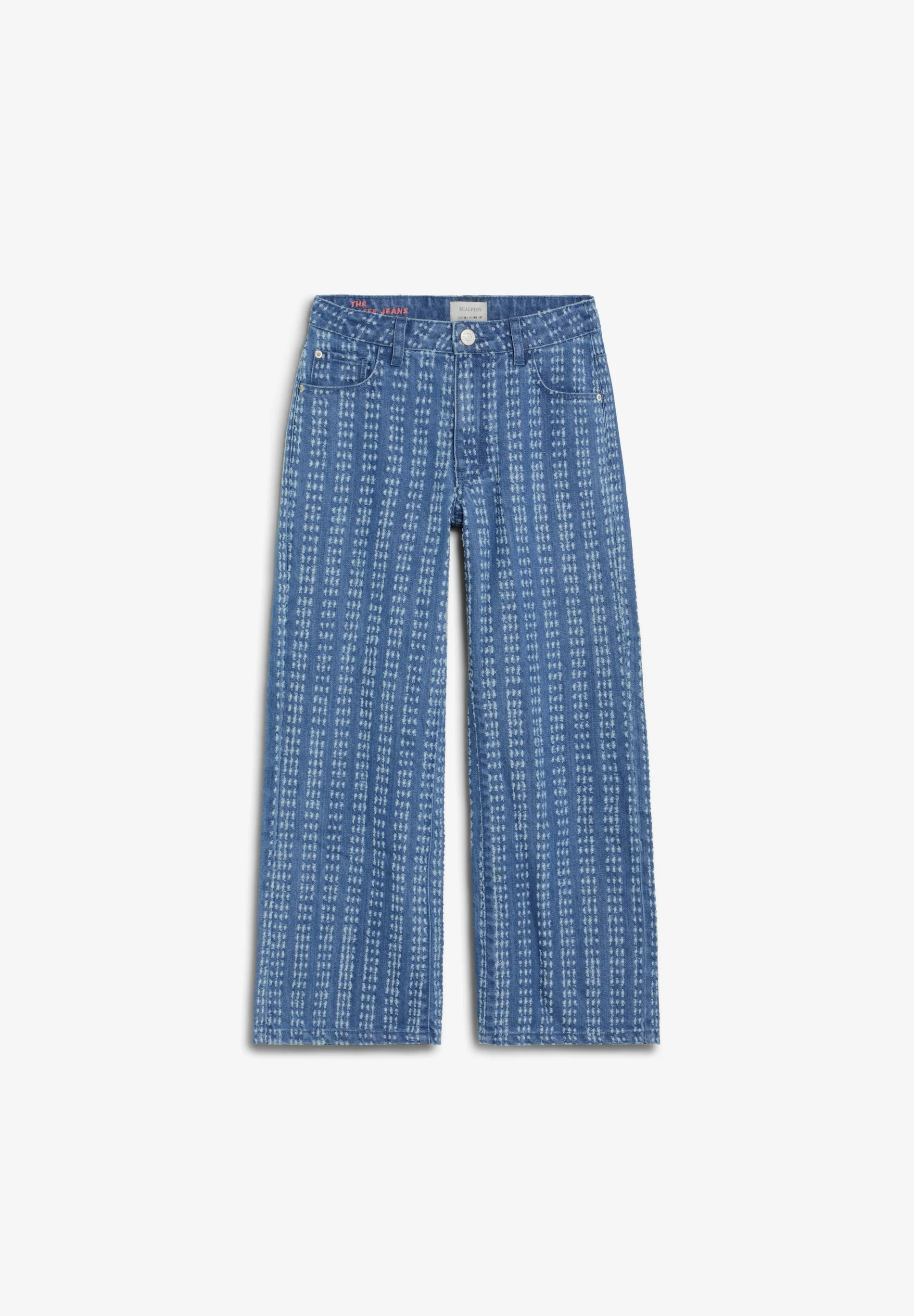 DENIM TROUSERS WITH TOPSTITCHING - Image 6
