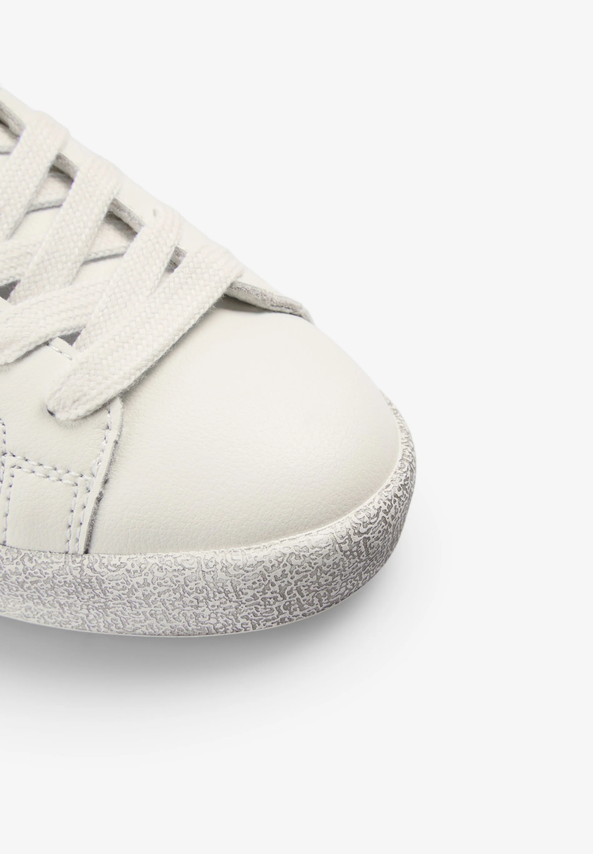 METALLIC CONTRAST LEATHER SNEAKERS - Image 7