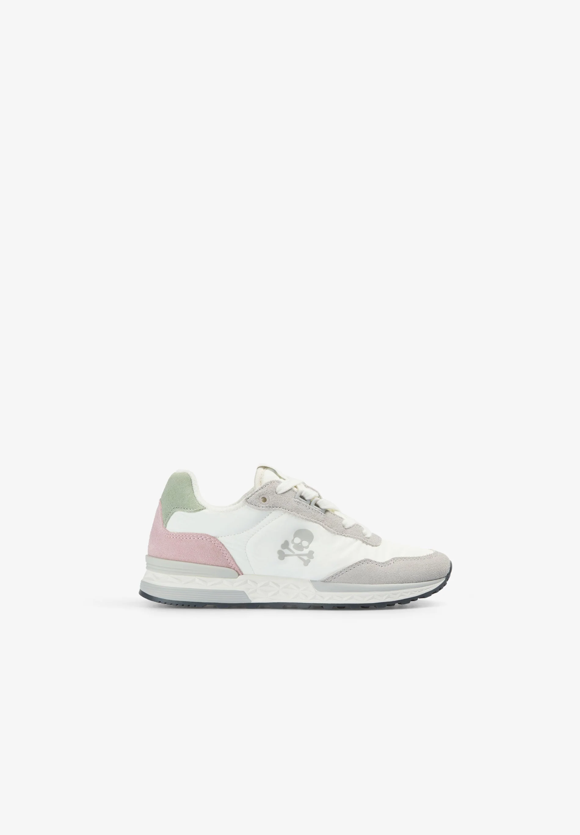 CONTRAST SPLIT SUEDE SNEAKERS