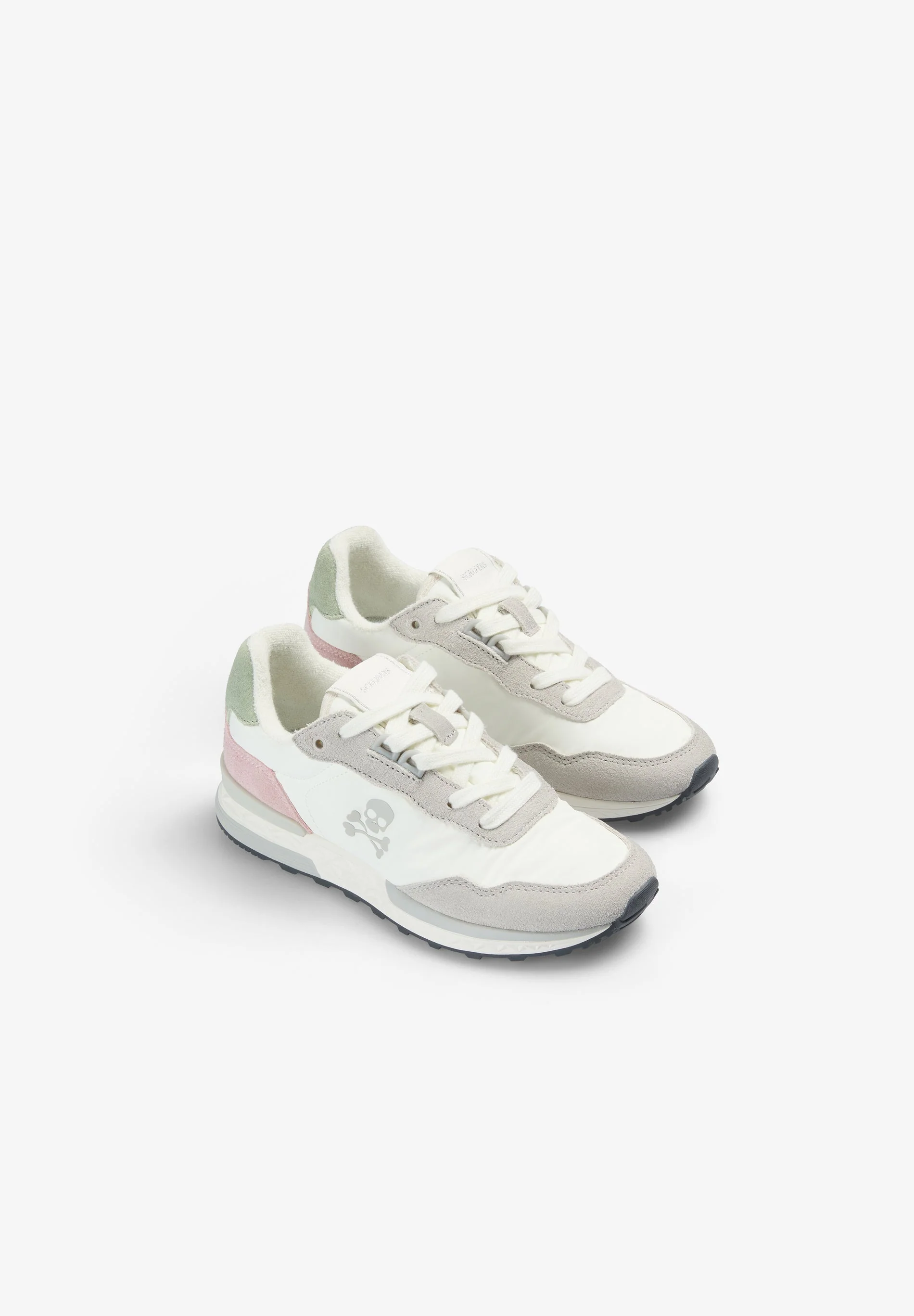 CONTRAST SPLIT SUEDE SNEAKERS - Image 2