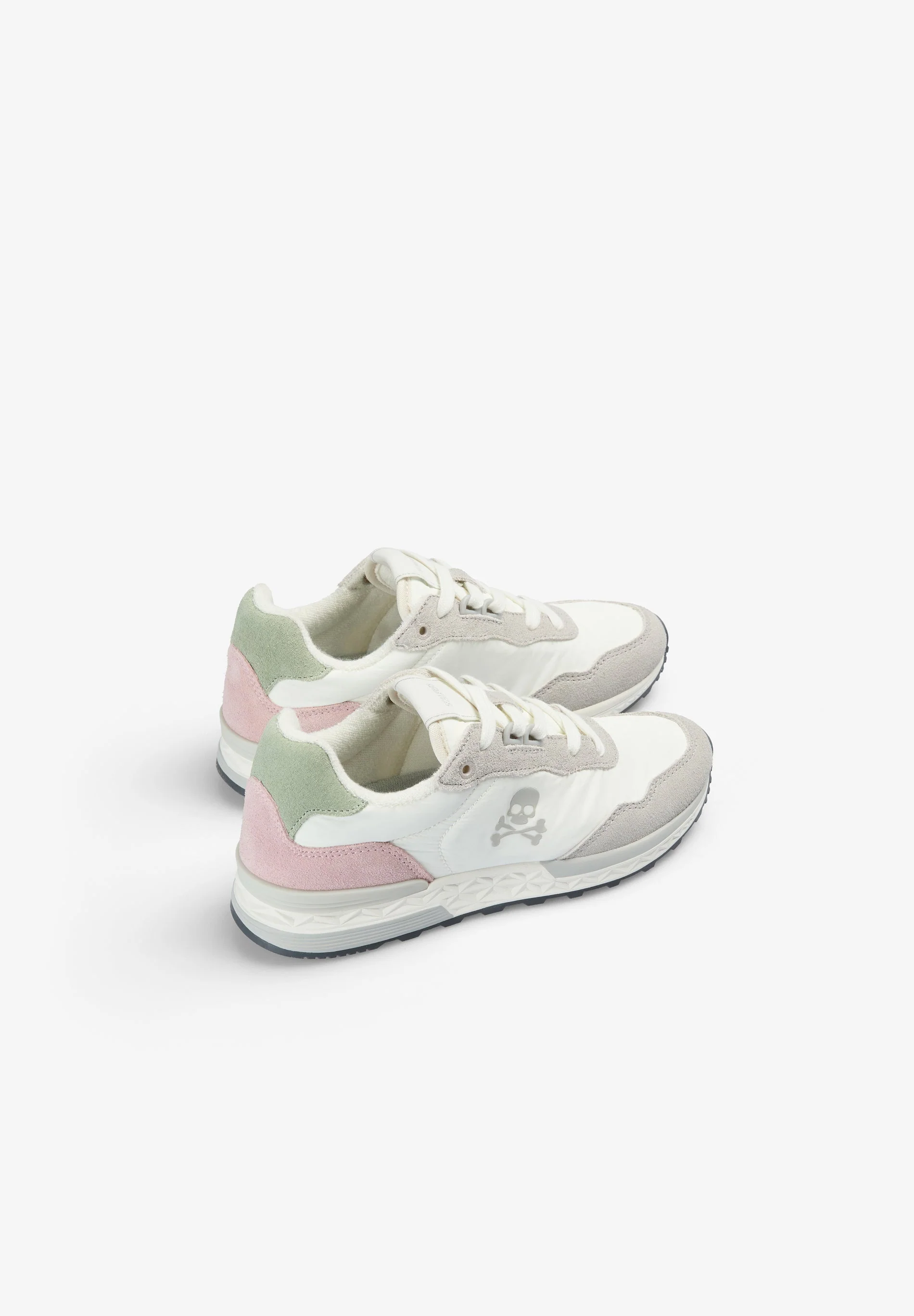 CONTRAST SPLIT SUEDE SNEAKERS - Image 3