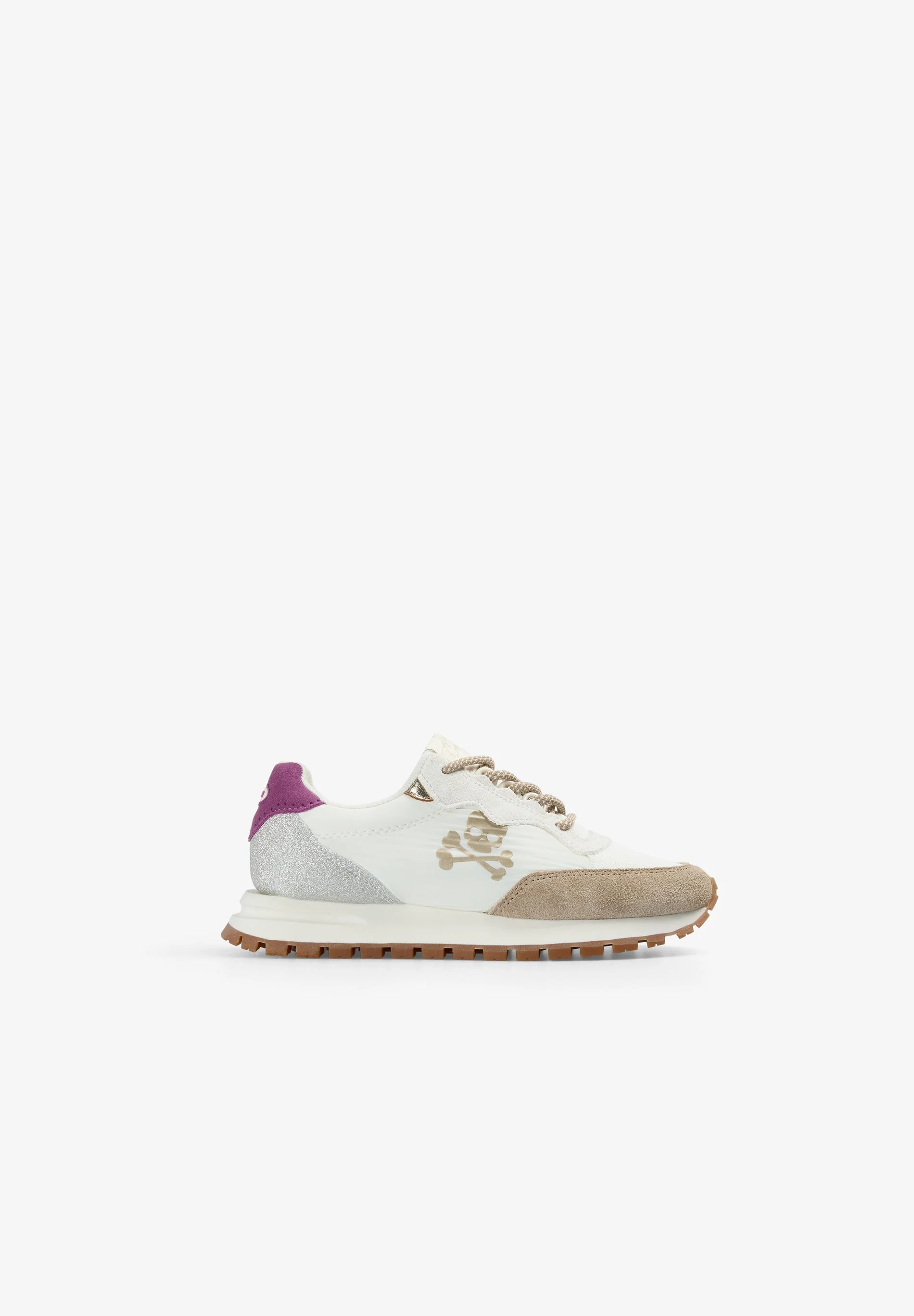 CONTRAST SPLIT SUEDE SNEAKERS