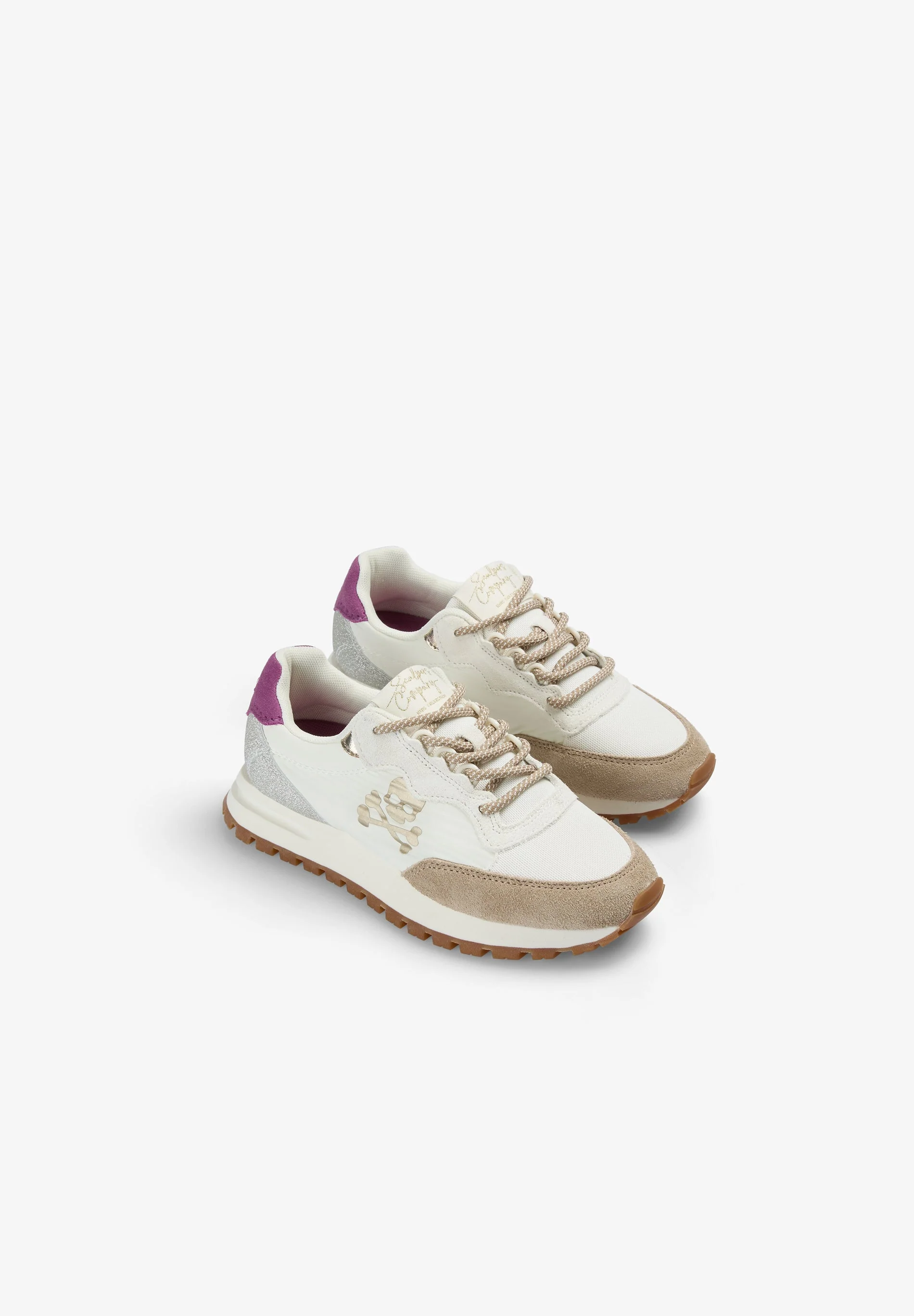 CONTRAST SPLIT SUEDE SNEAKERS - Image 2