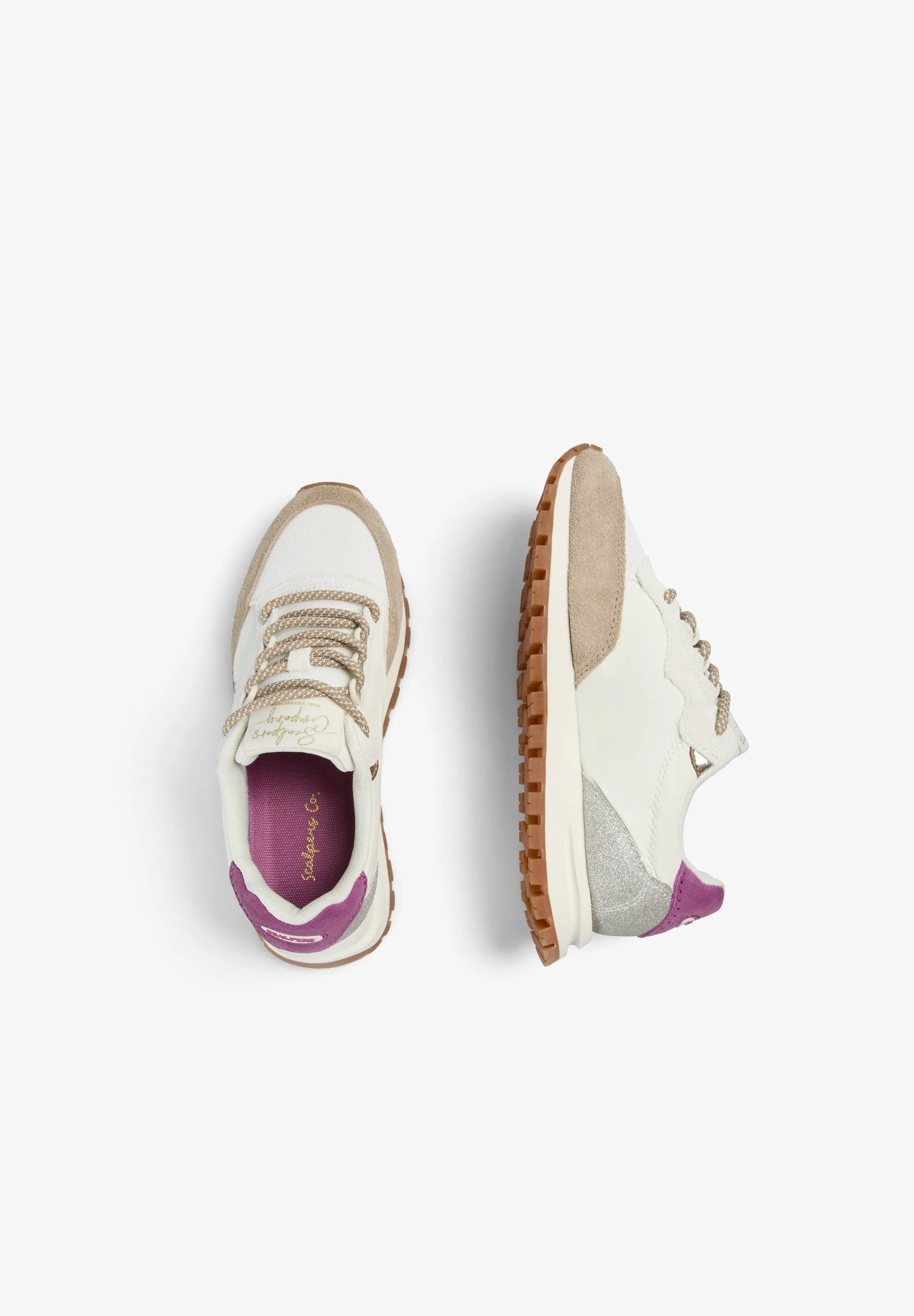 CONTRAST SPLIT SUEDE SNEAKERS - Image 8