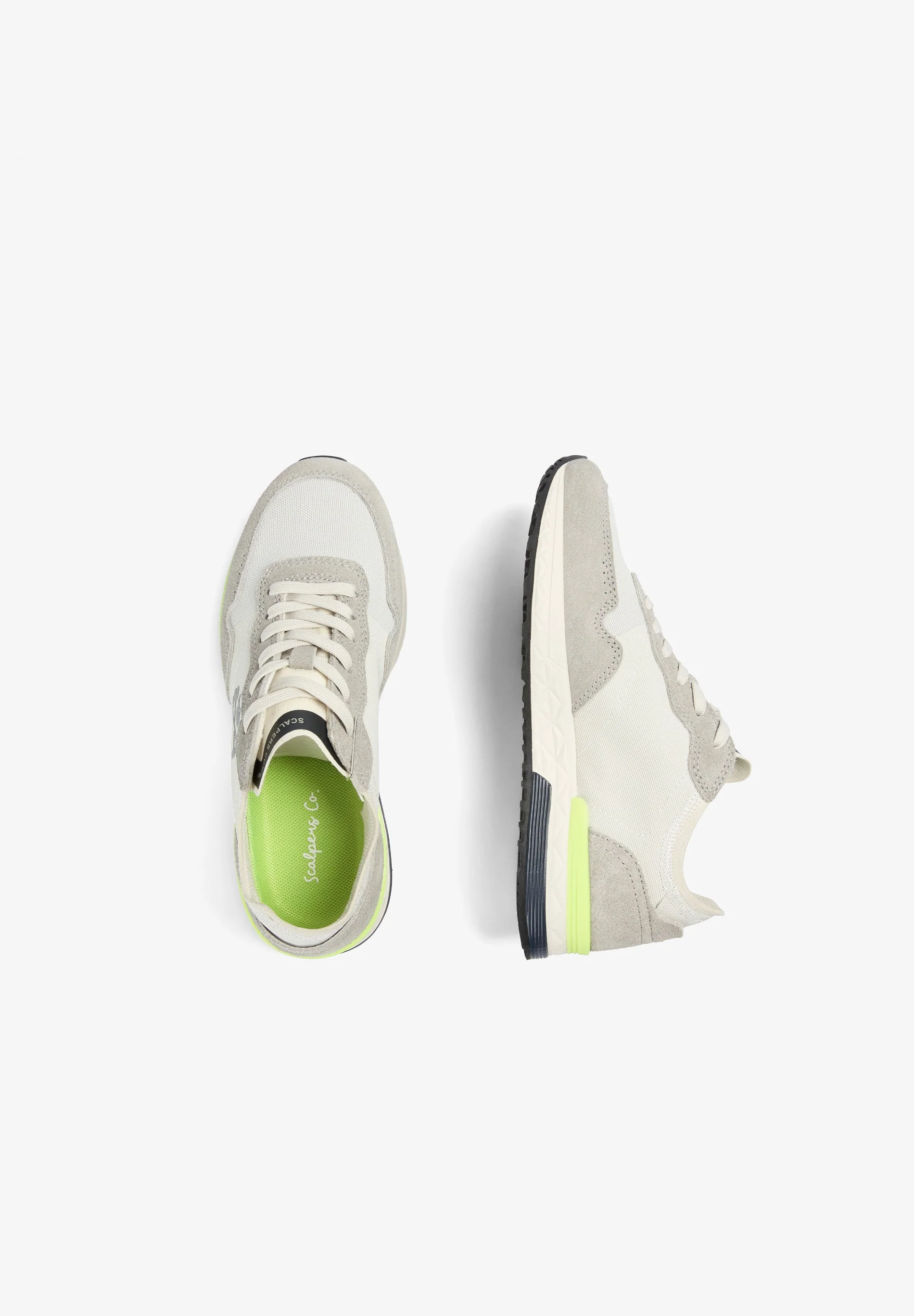 CONTRAST LIME RETRO SNEAKERS - Image 8