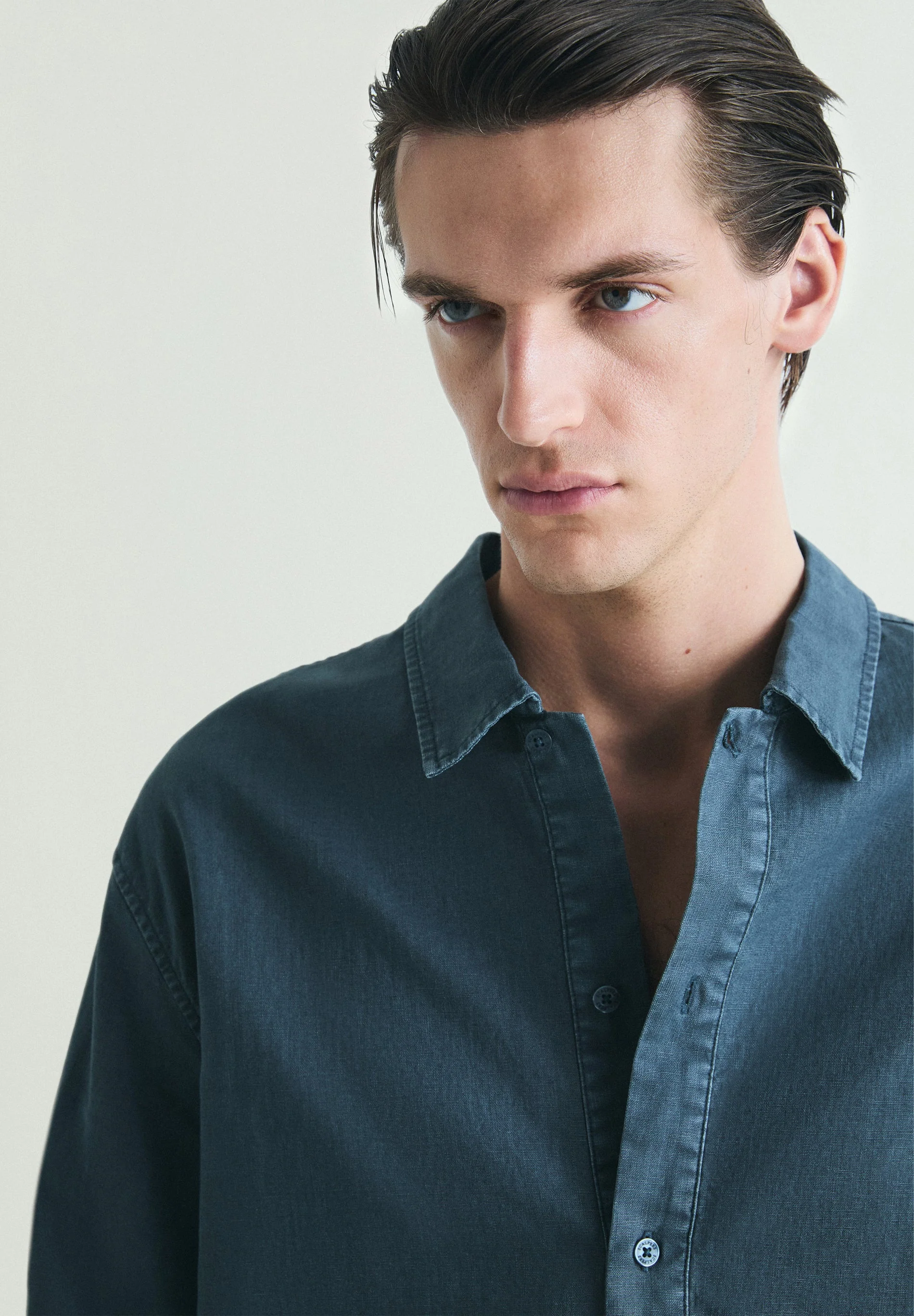 LINEN LOOSE FIT POLO SHIRT - Image 2