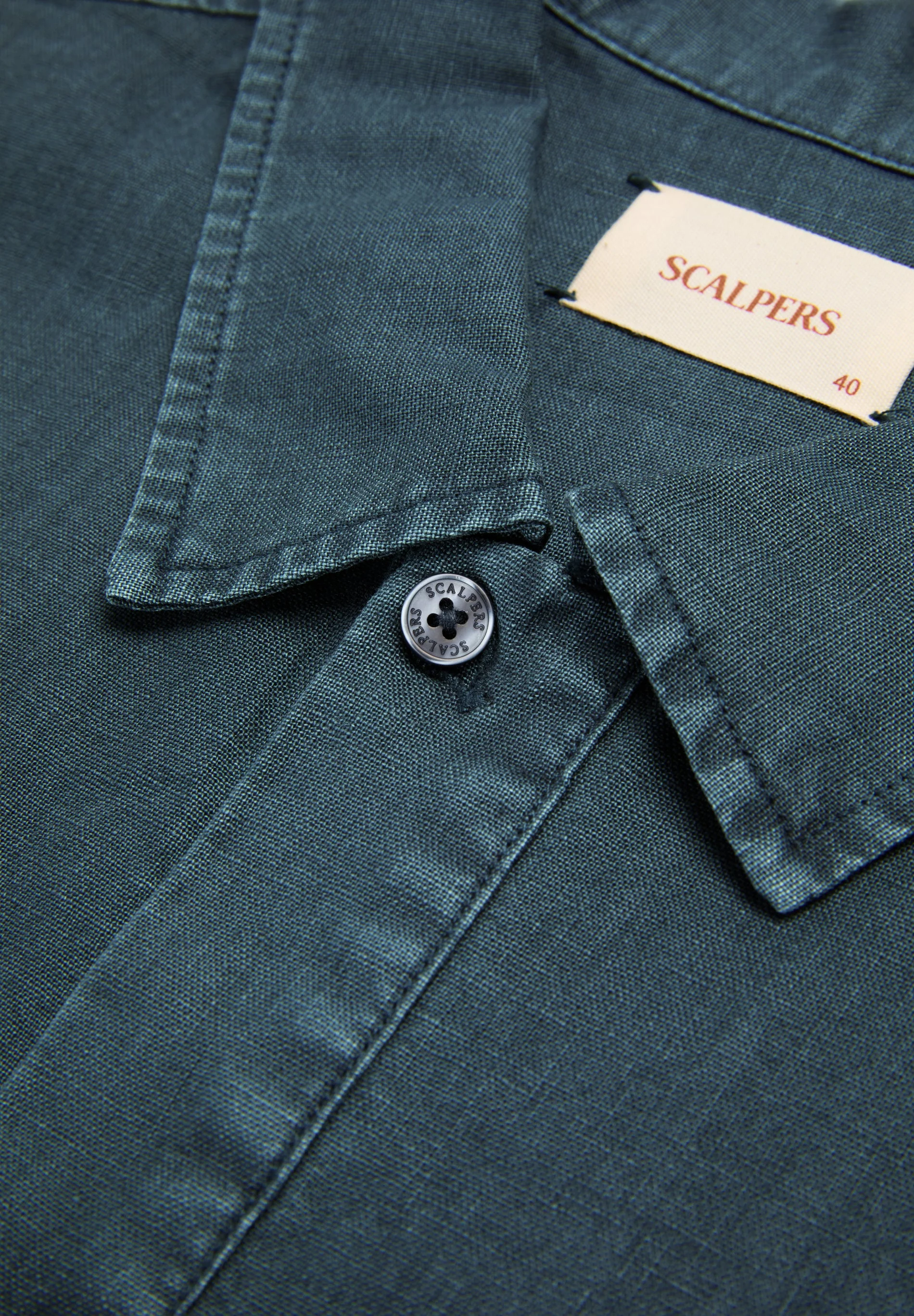 LINEN LOOSE FIT POLO SHIRT - Image 5