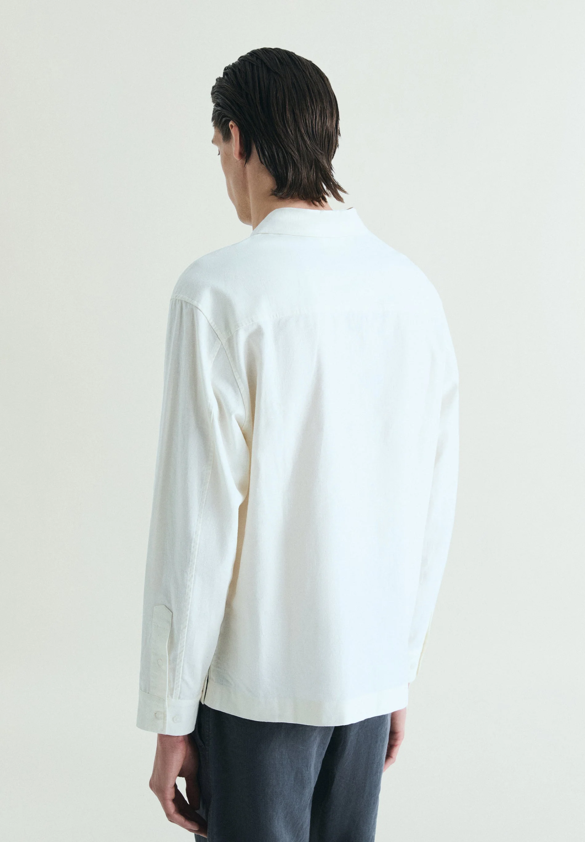 LINEN LOOSE FIT POLO SHIRT - Image 4