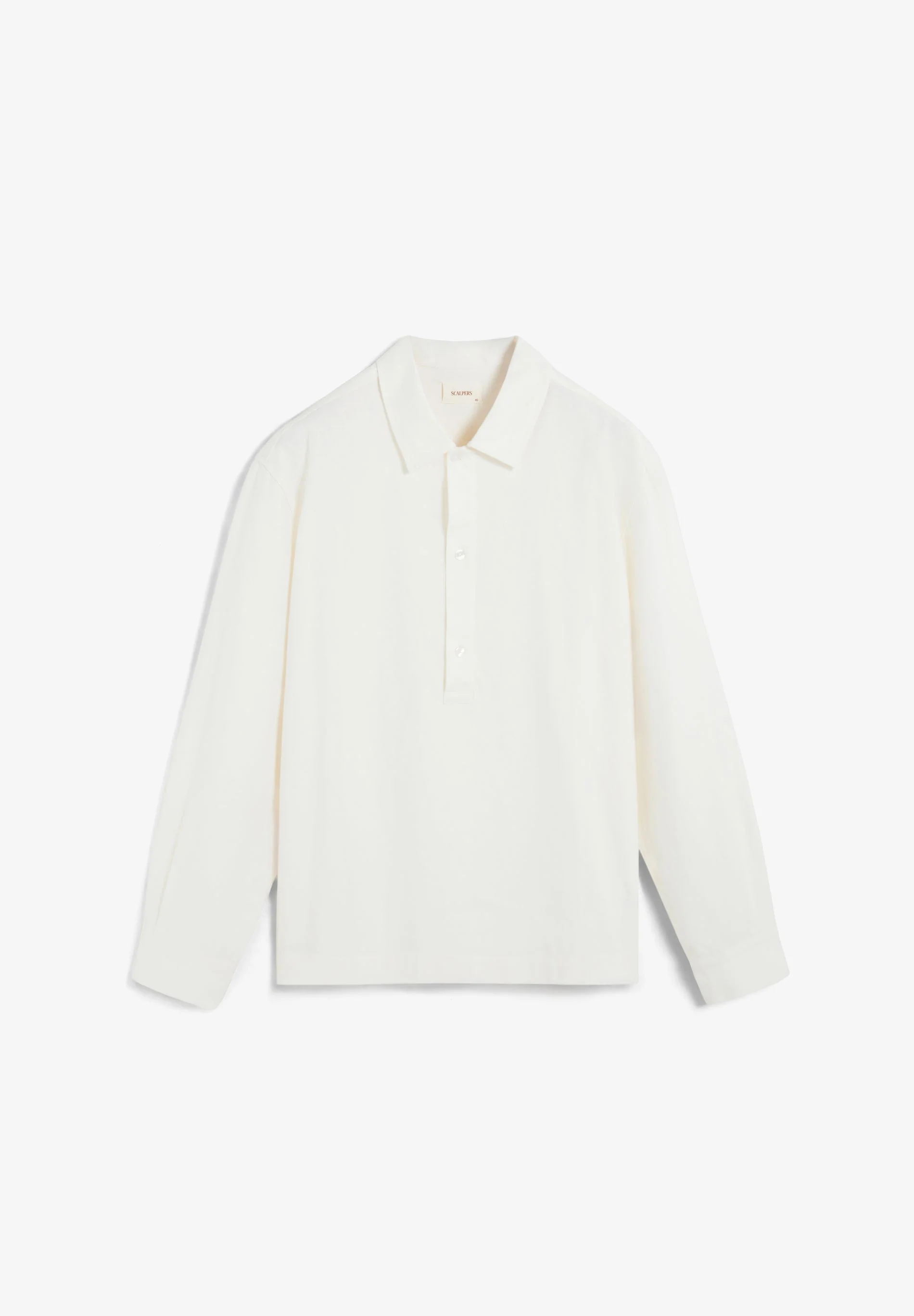 LINEN LOOSE FIT POLO SHIRT - Image 5