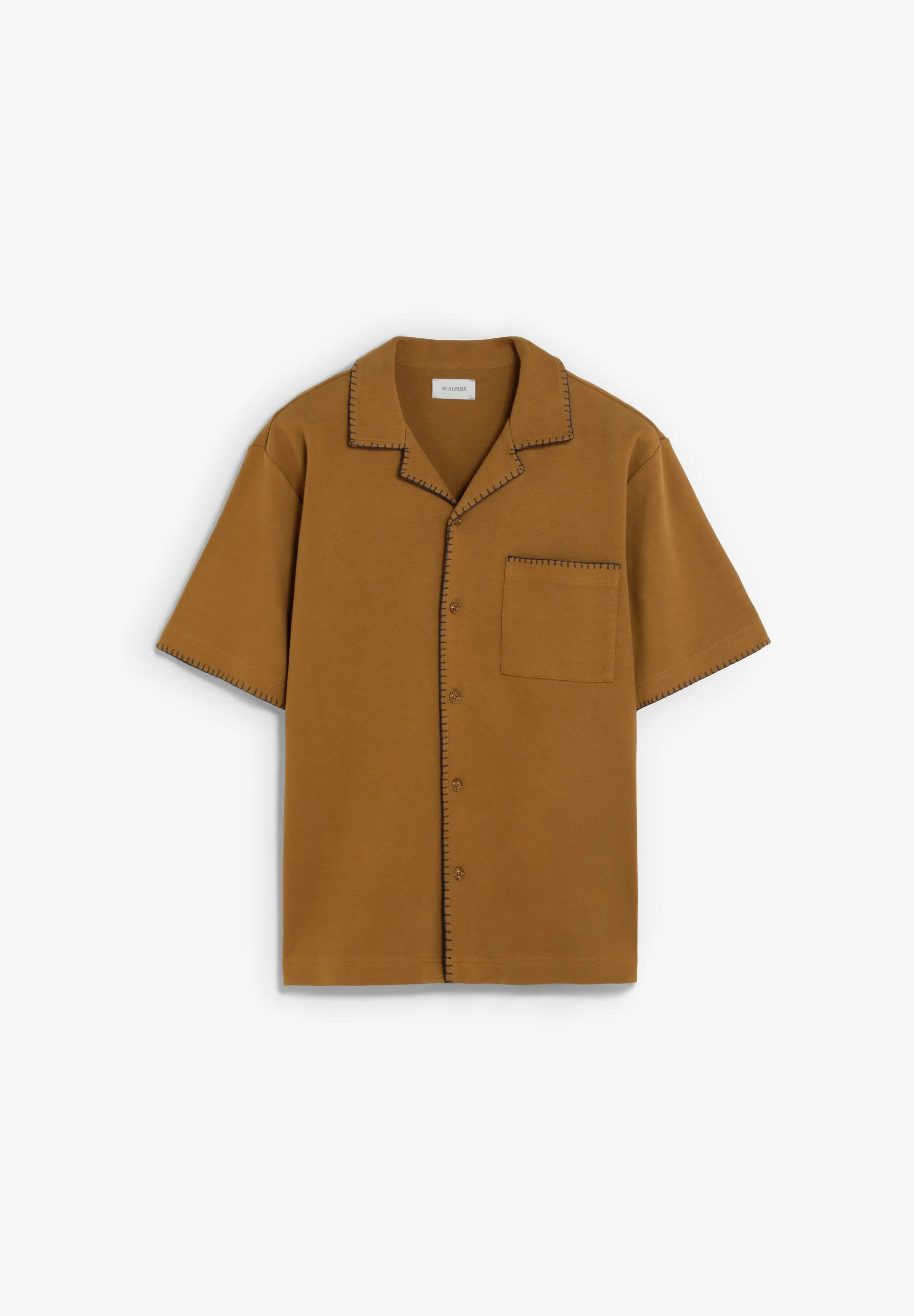 SHORT SLEEVE SHIRT WITH SEAMS - Image 3