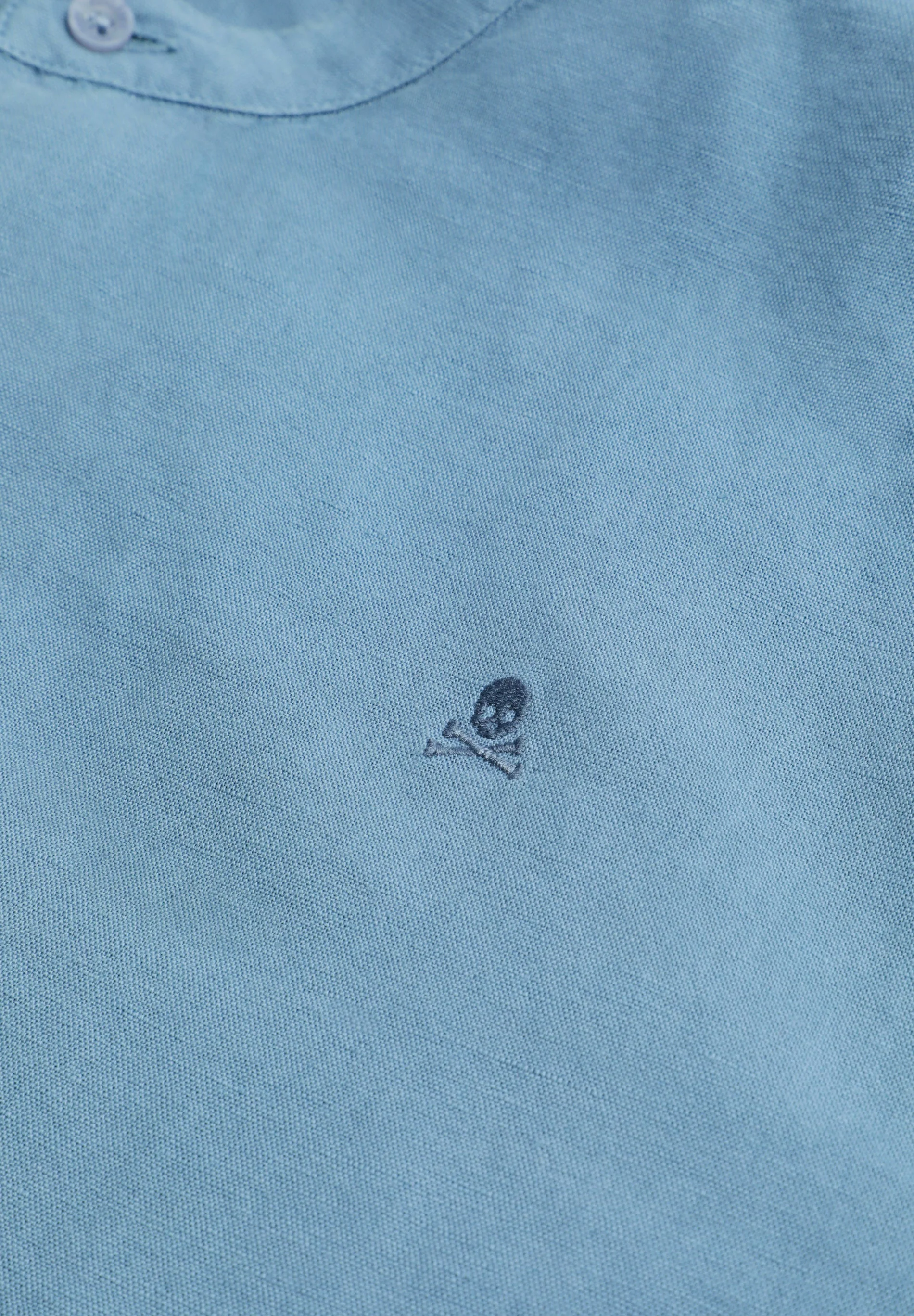 LINEN SHIRT WITH STAND-UP COLLAR - Image 6