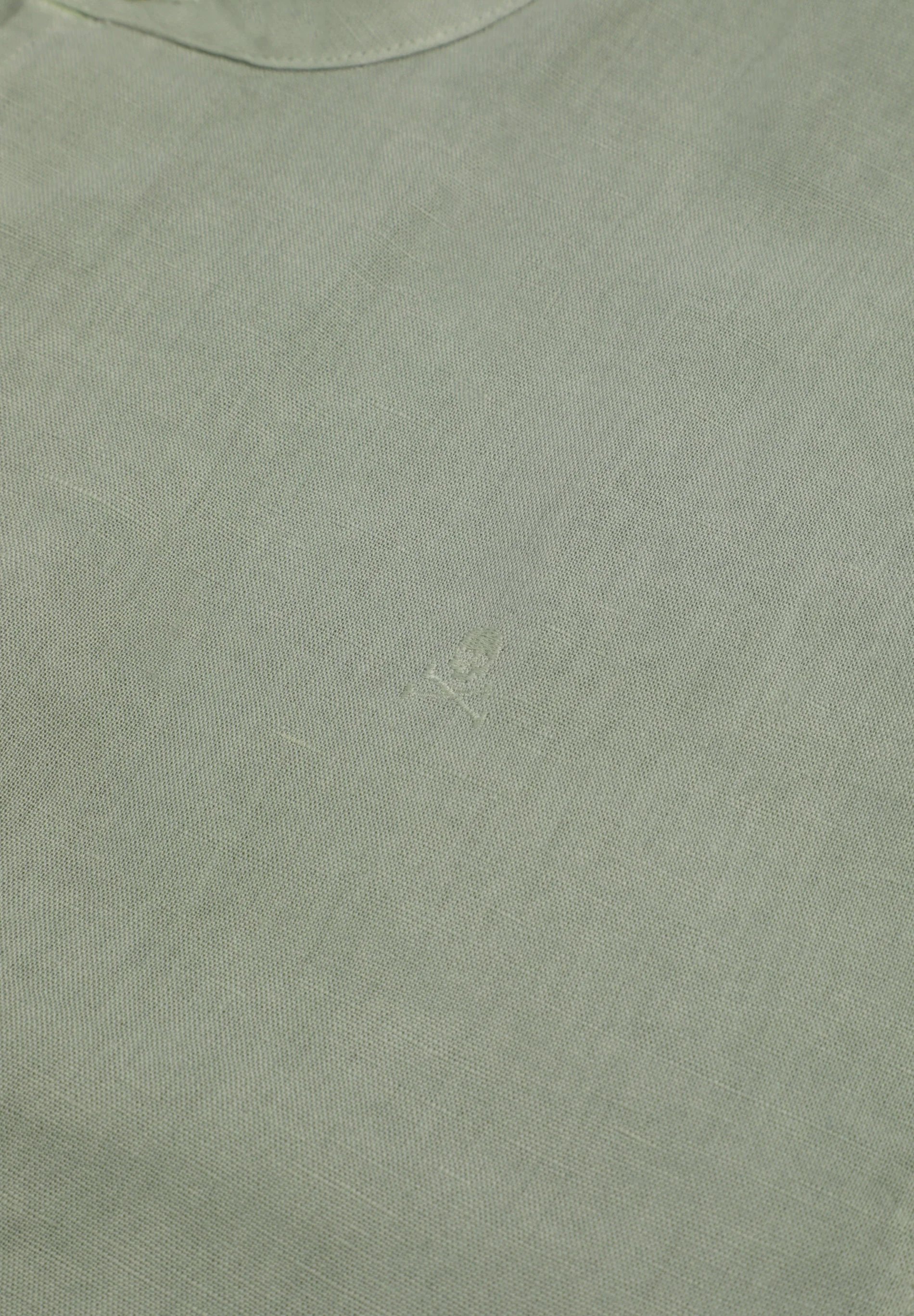 LINEN SHIRT WITH STAND-UP COLLAR - Image 5