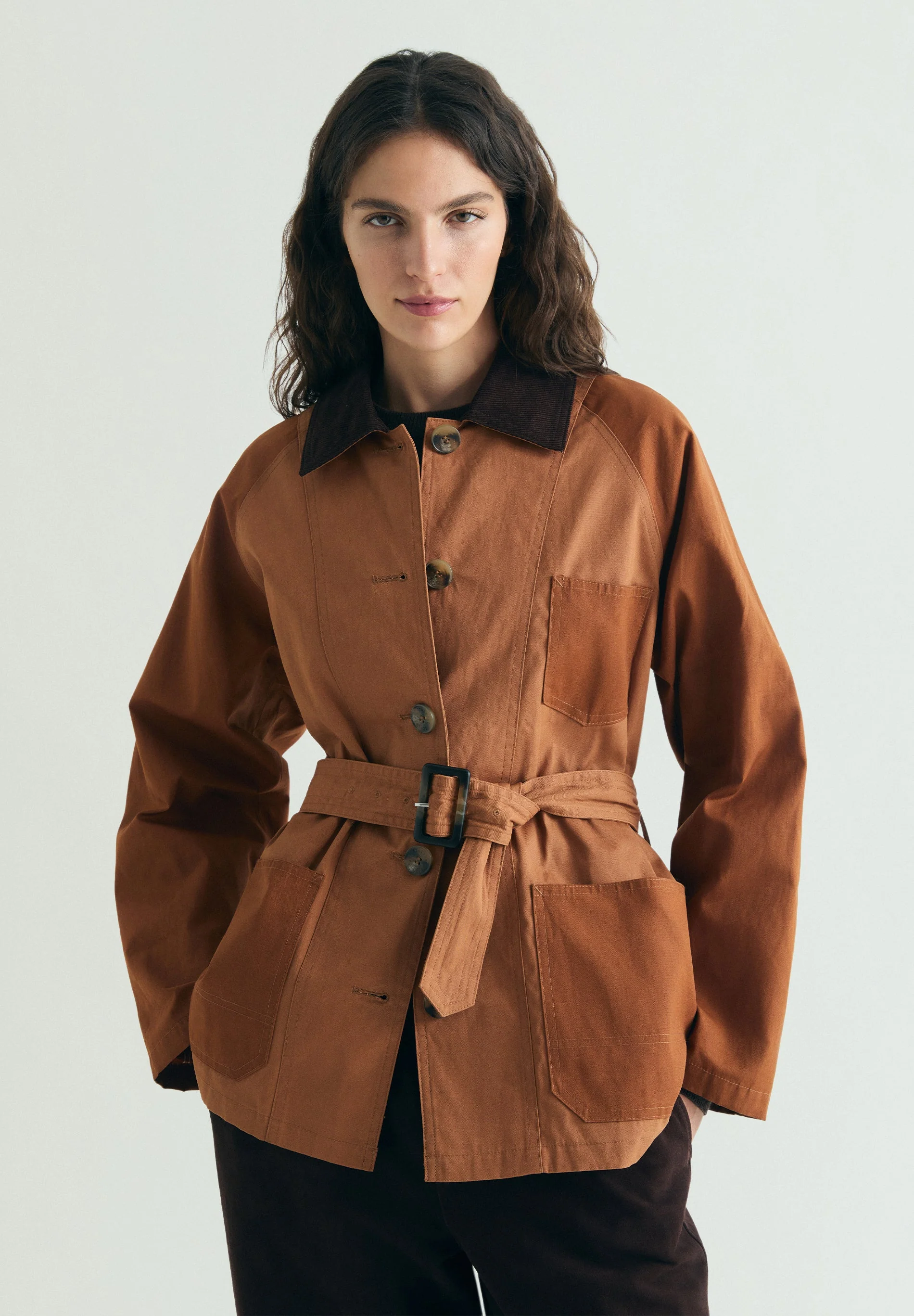 TWO-TONE WAXED JACKET