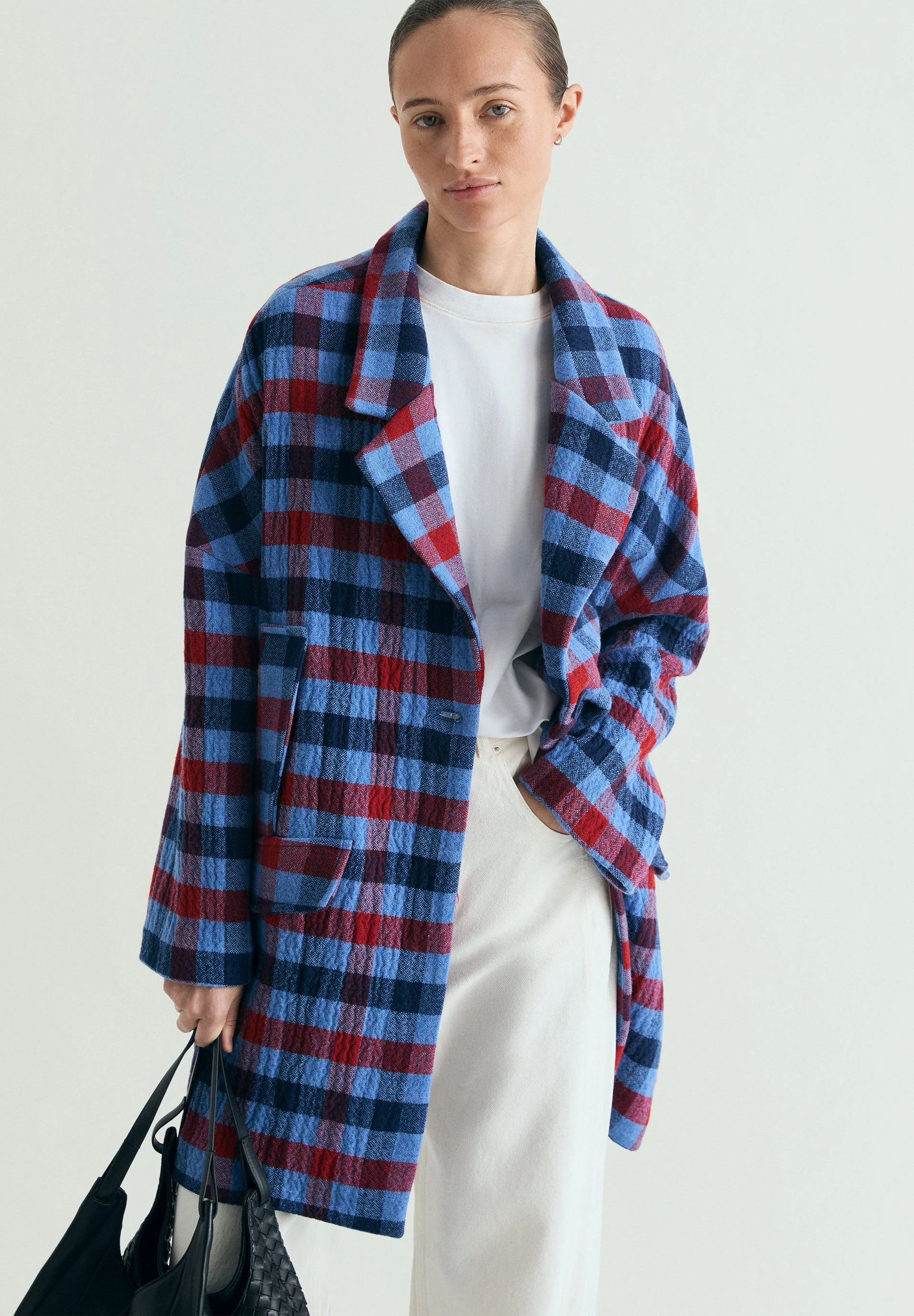CHECK CLOTH COAT - Image 2