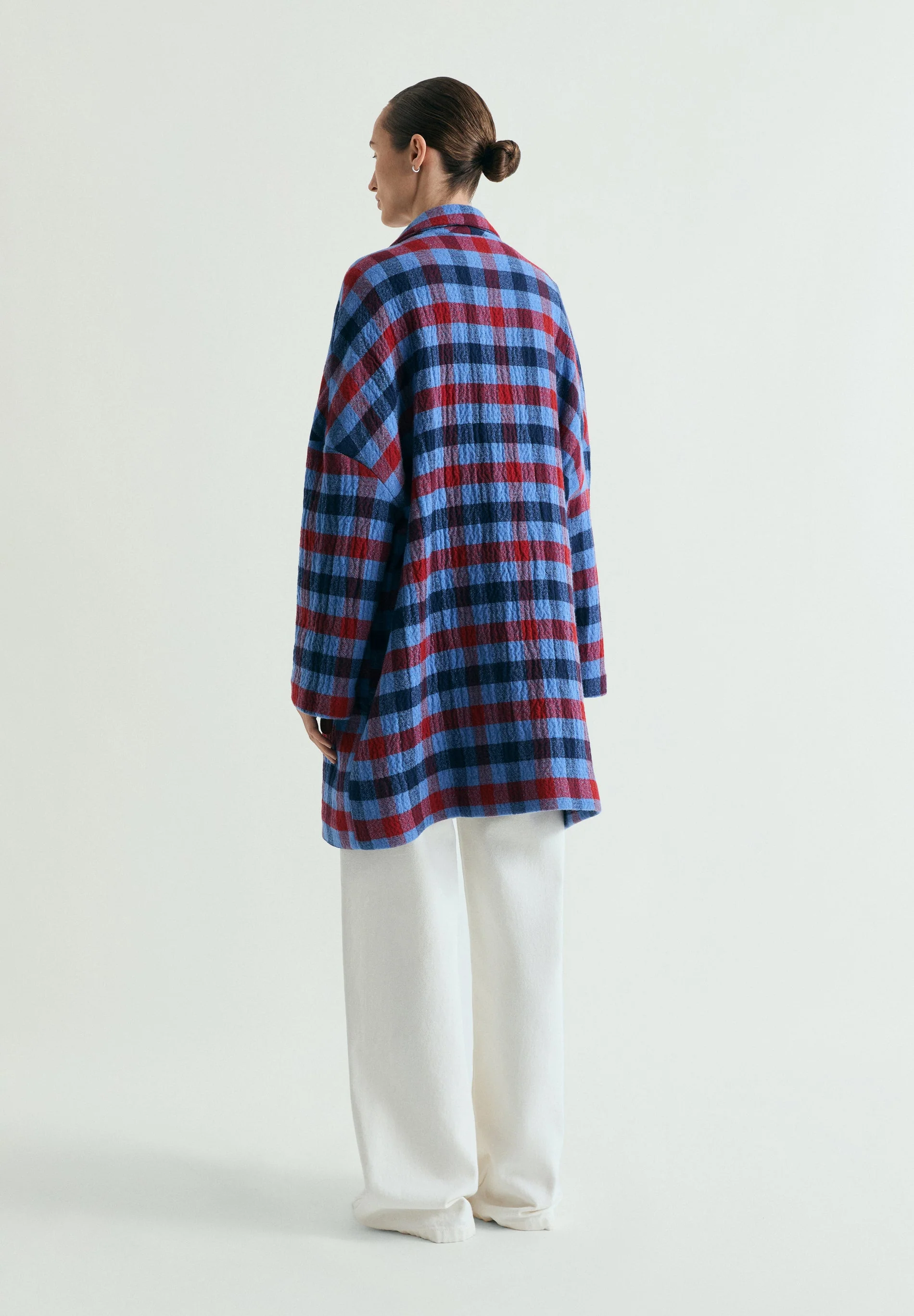 CHECK CLOTH COAT - Image 3