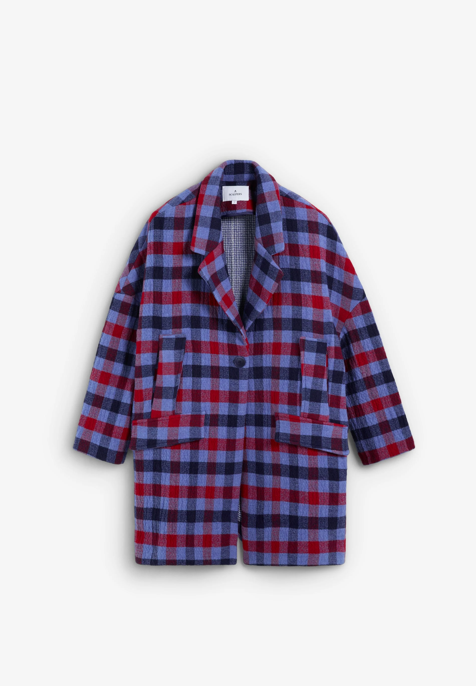 CHECK CLOTH COAT - Image 4
