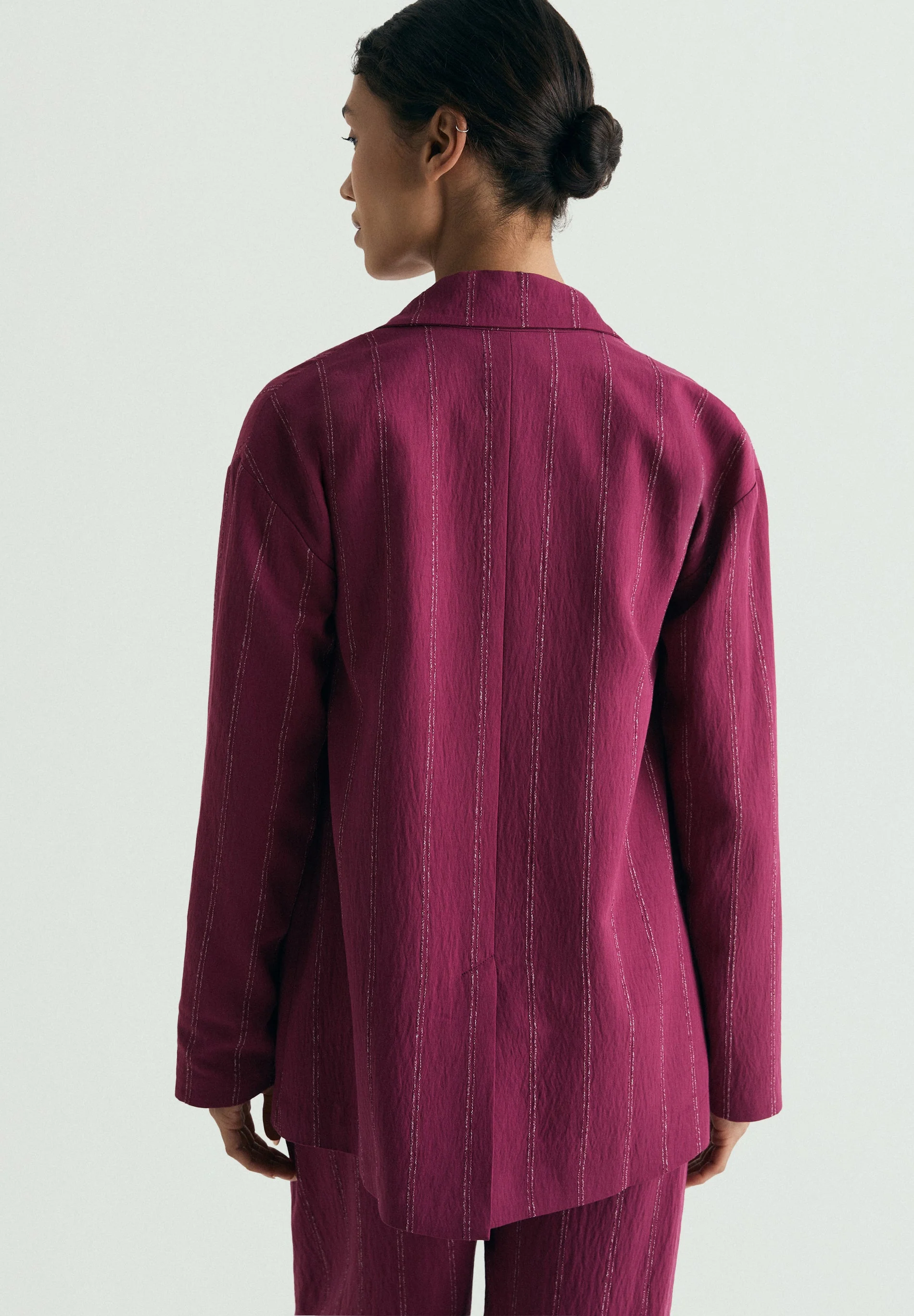 STRIPED DOUBLE-BREASTED BLAZER - Image 4