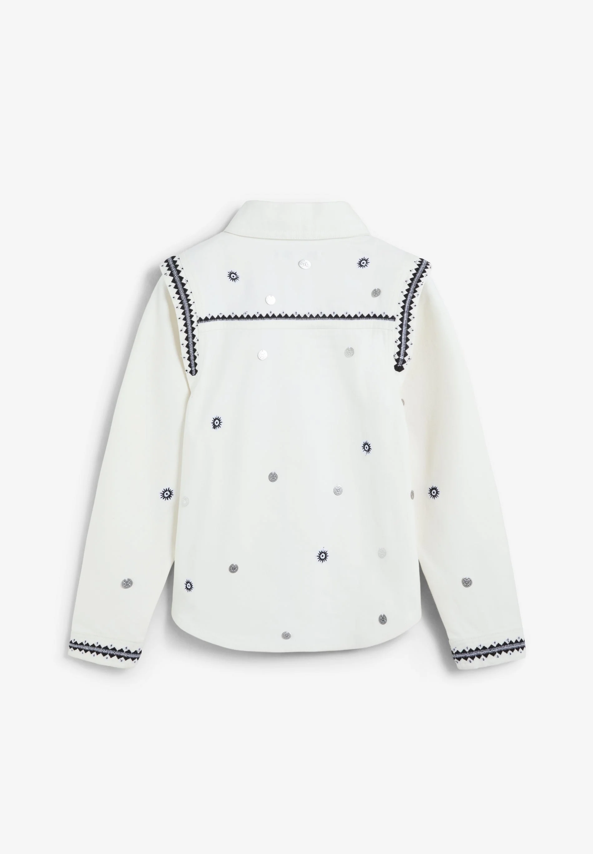ETHNIC PRINT DENIM SHIRT - Image 8