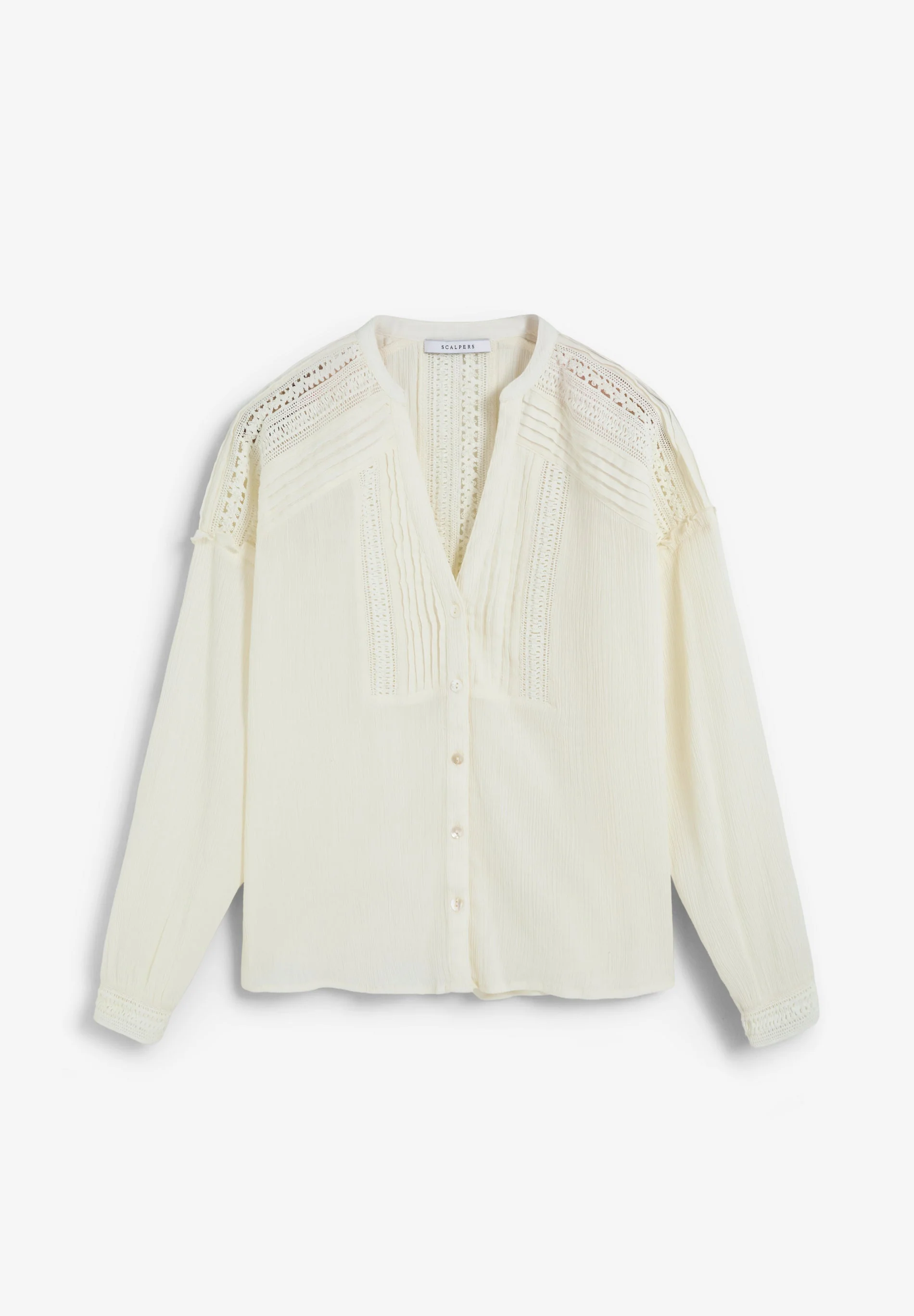 BLOUSE WITH LACE DETAIL - Image 6