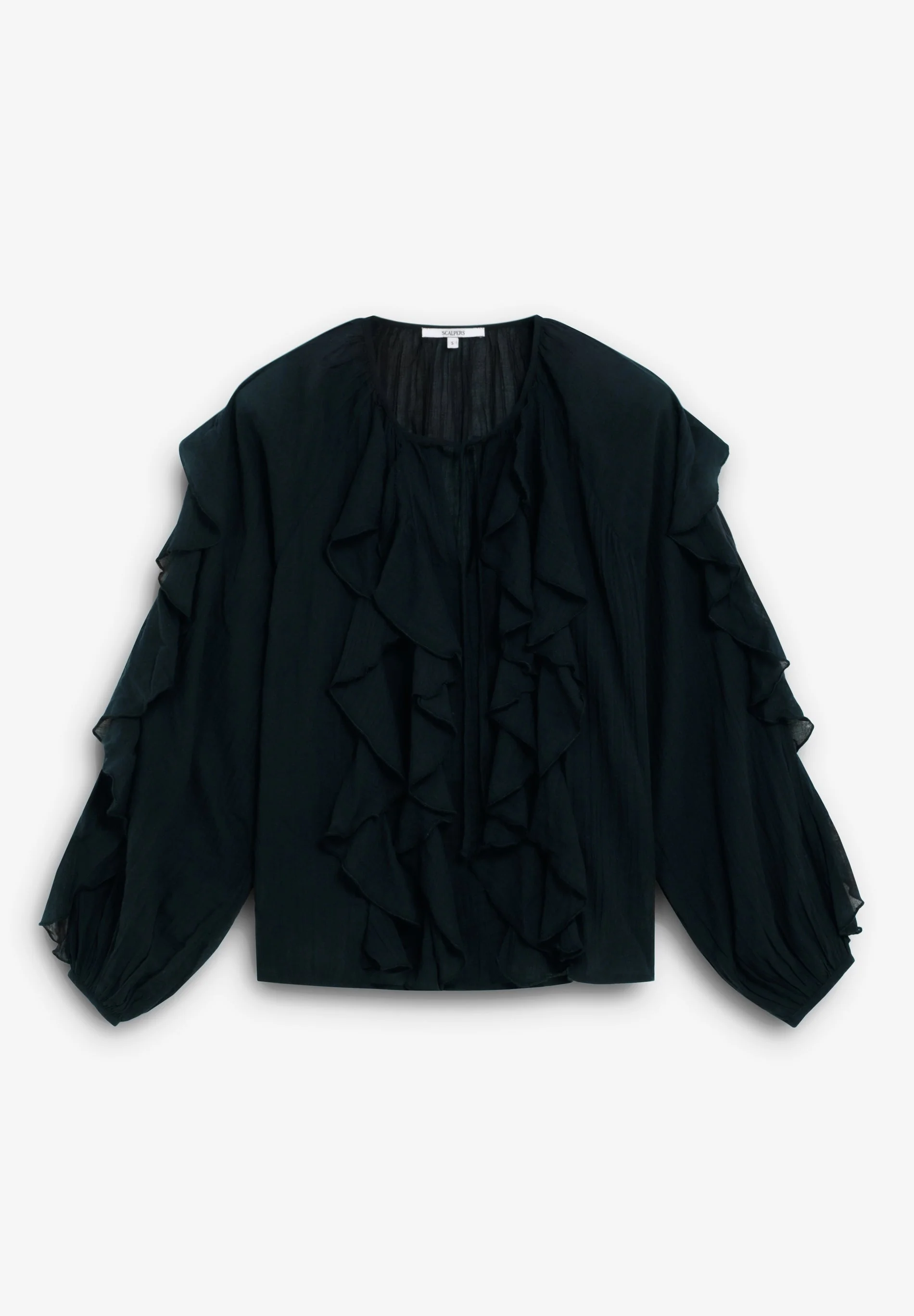 COTTON RUFFLED BLOUSE - Image 5