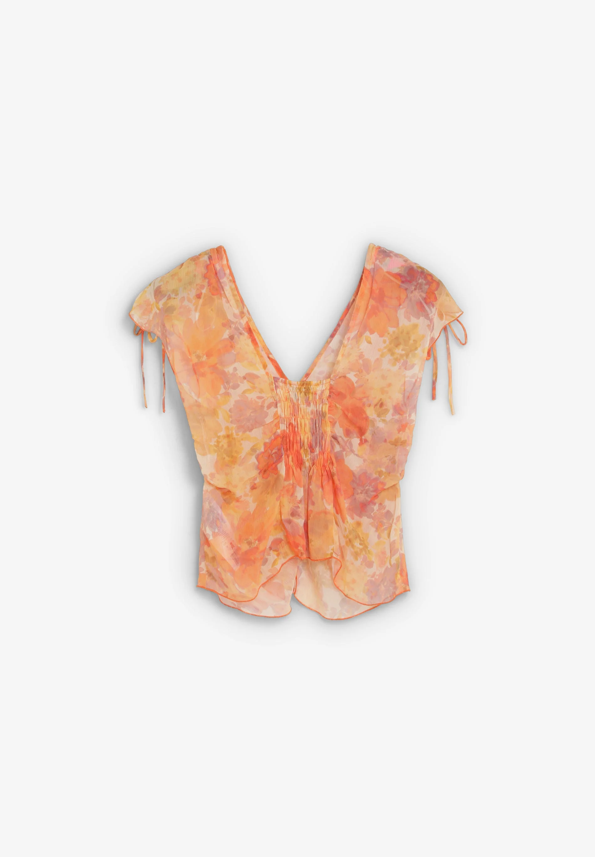 FLORAL GATHERED BLOUSE - Image 6