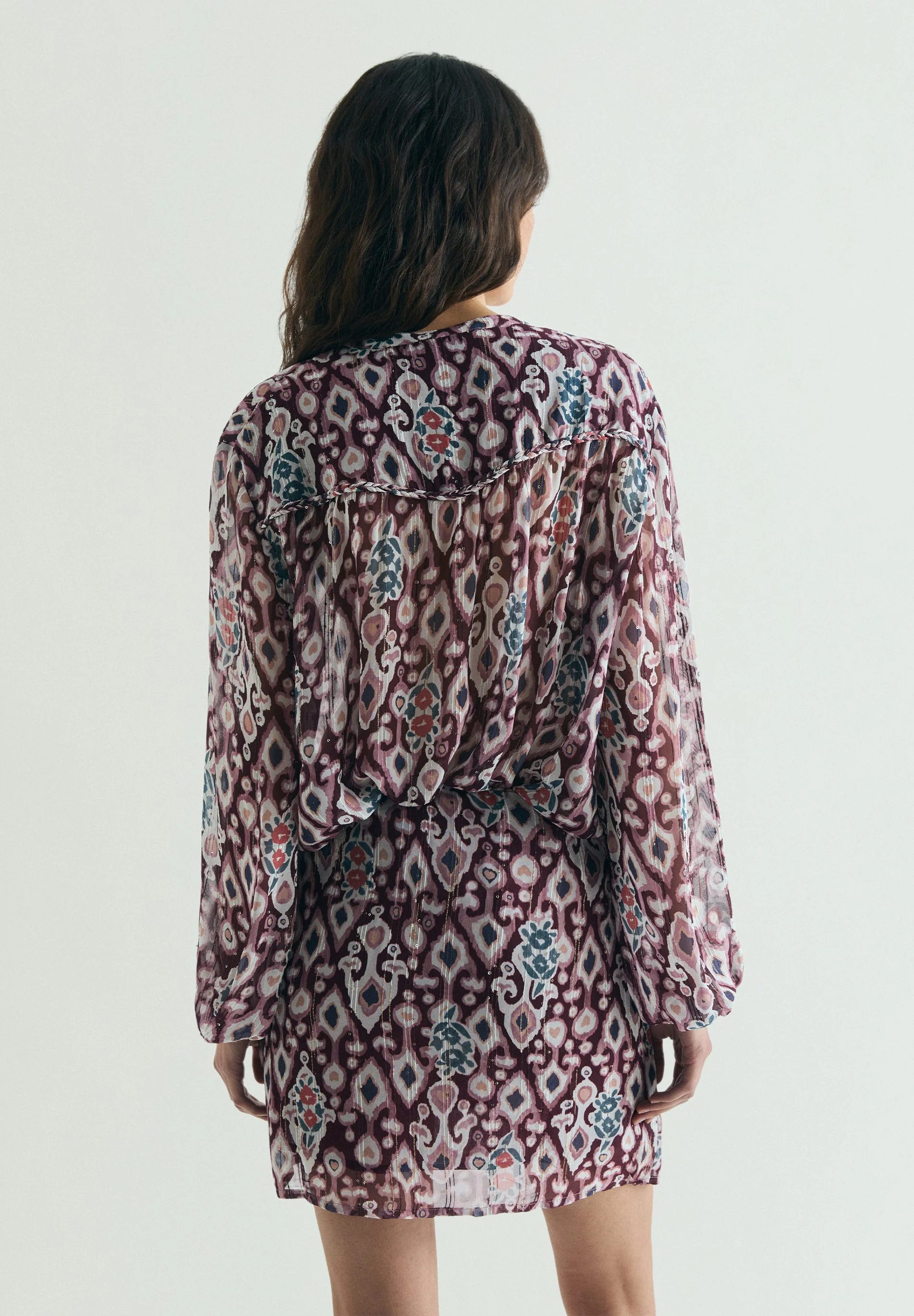 PRINTED FLOWING BLOUSE - Image 4