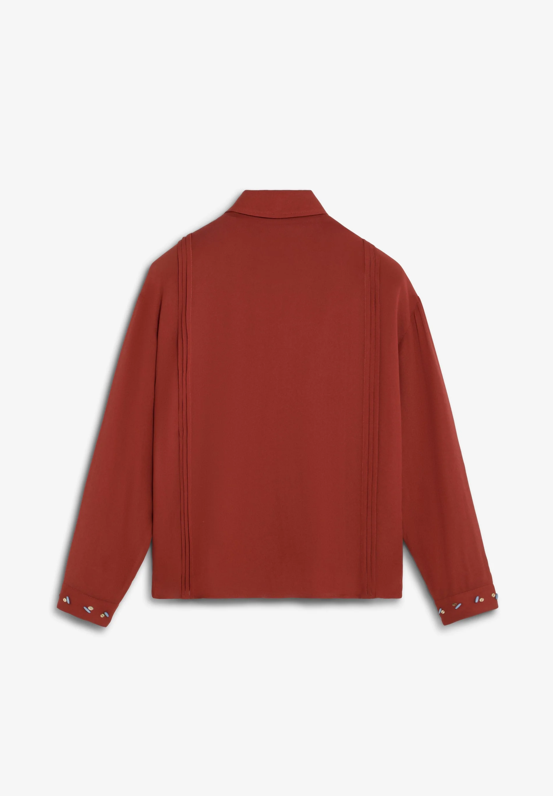 VISCOSE BLOUSE WITH APPLIQUĂ DETAIL - Image 5