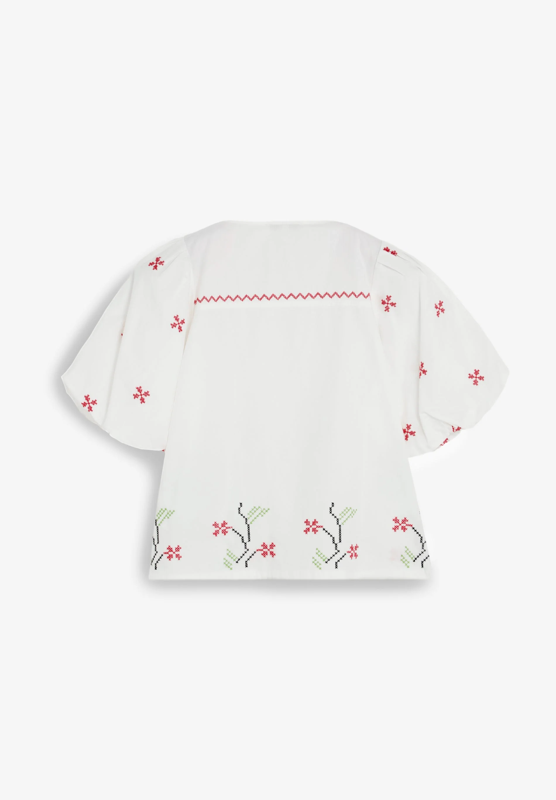 BLOUSE WITH FLORAL EMBROIDERY - Image 6