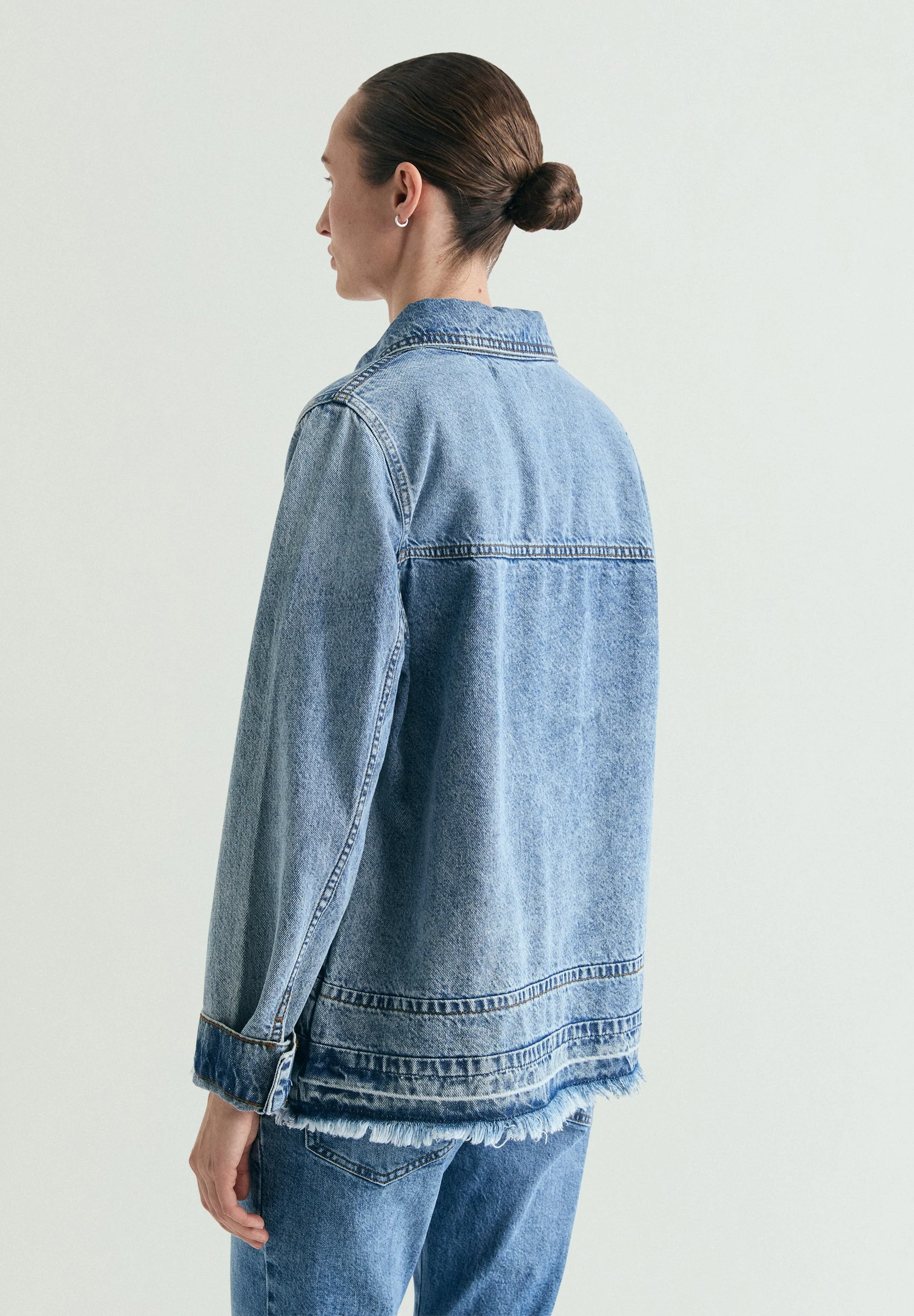 WASHED DENIM SHIRT - Image 3