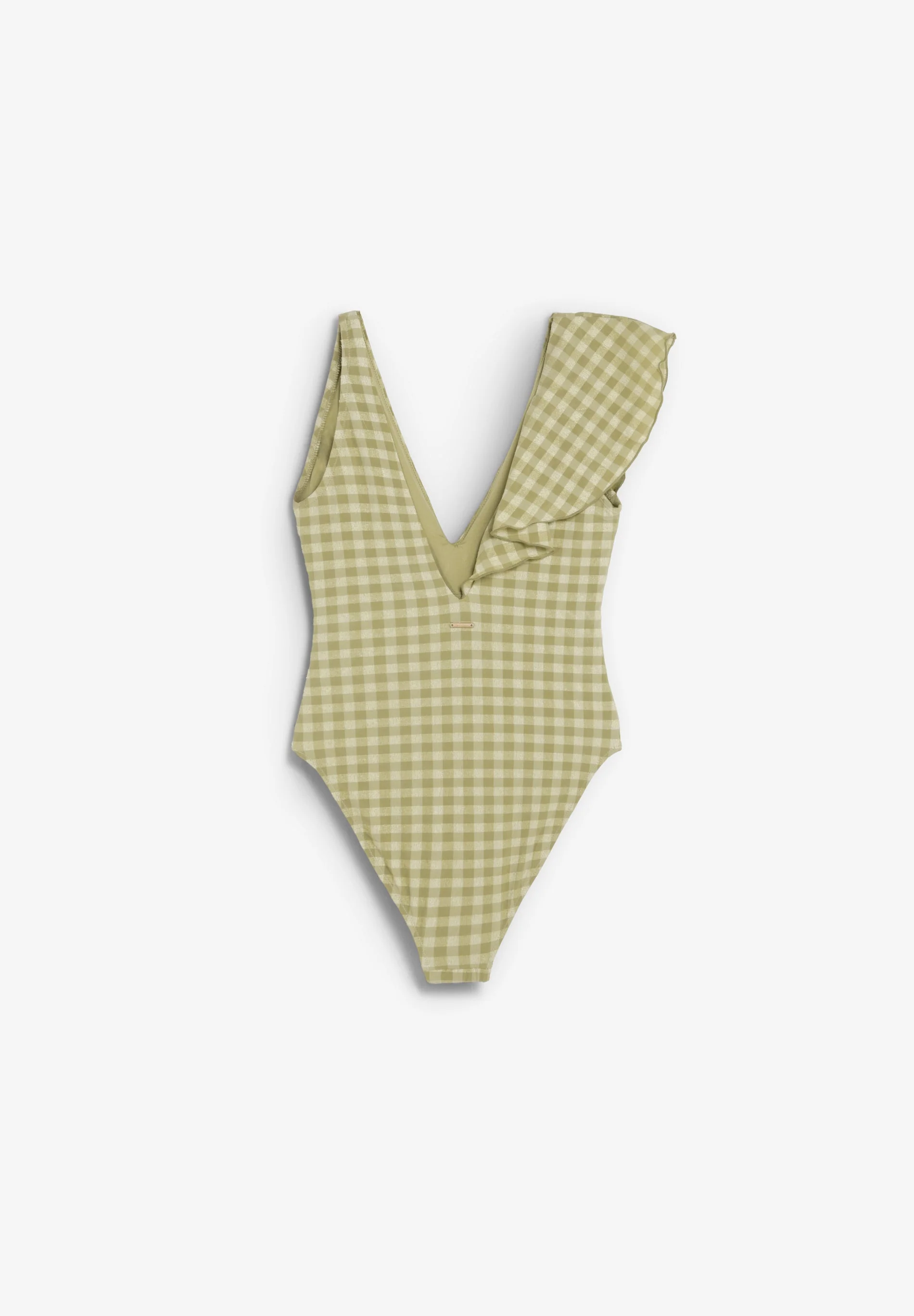 GINGHAM SWIMSUIT WITH RUFFLE - Image 7