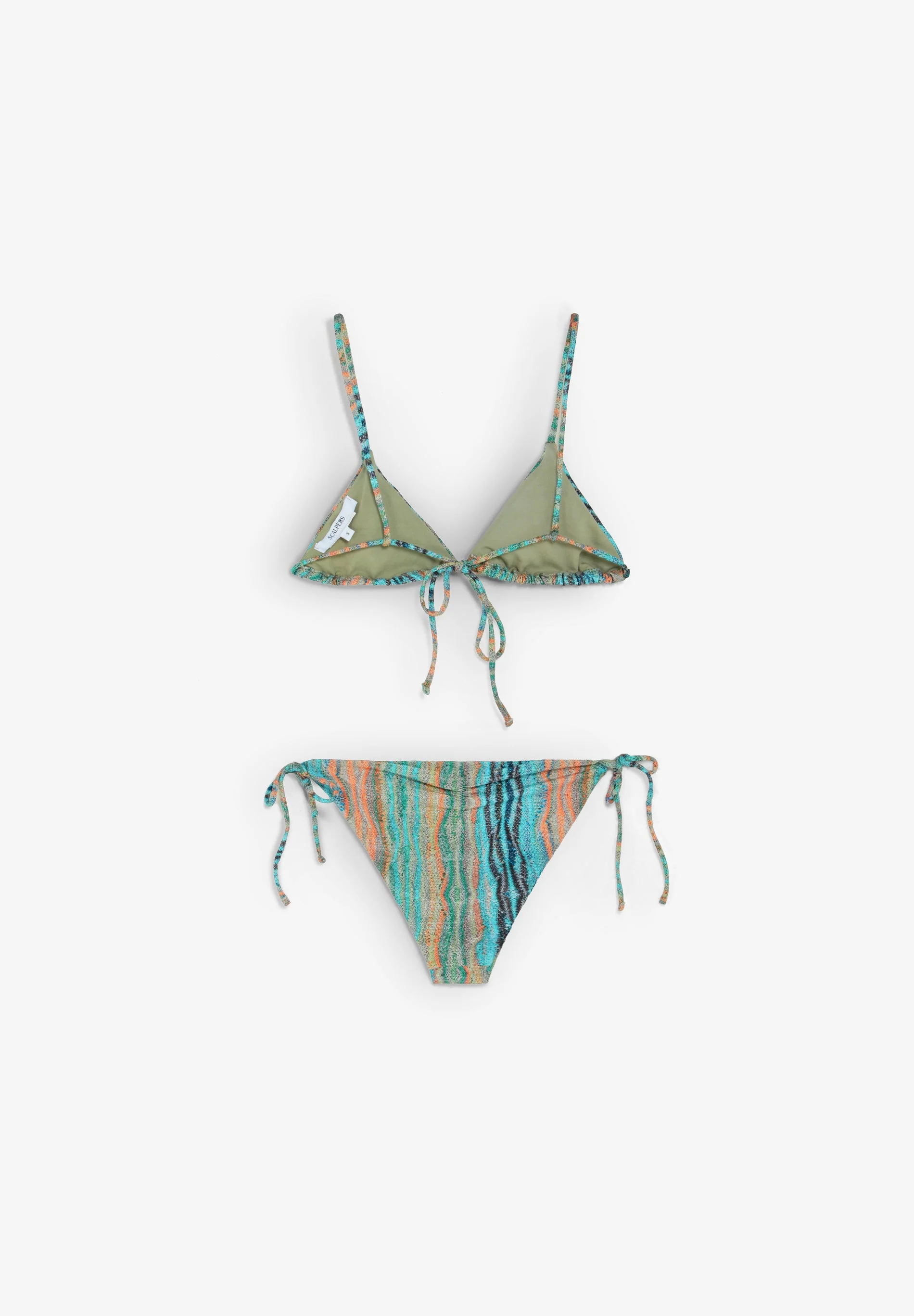 MULTICOLOURED TRIANGLE BIKINI - Image 5
