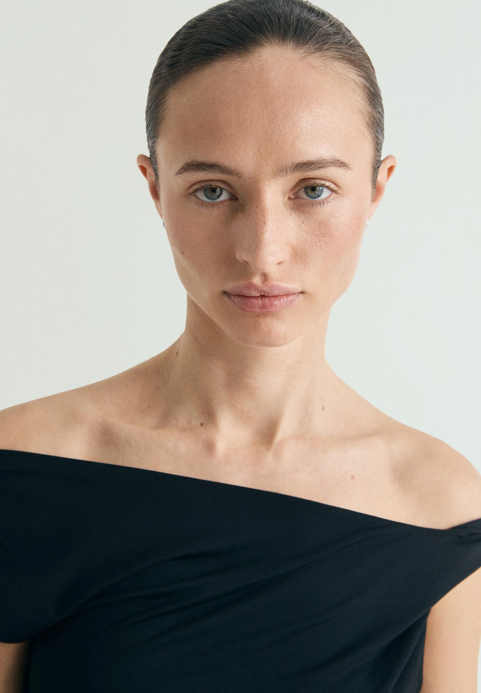 ASYMMETRIC DRAPED T-SHIRT - Image 3