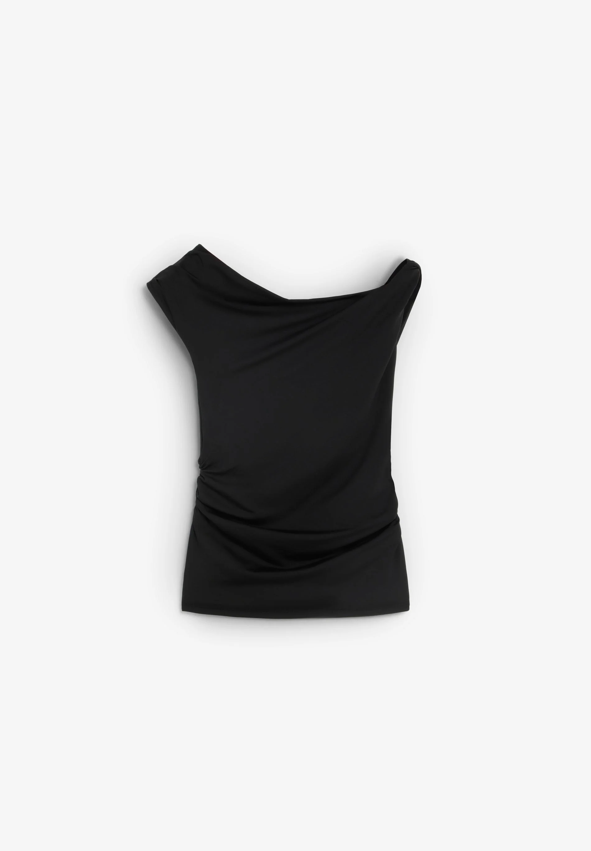 ASYMMETRIC DRAPED T-SHIRT - Image 5