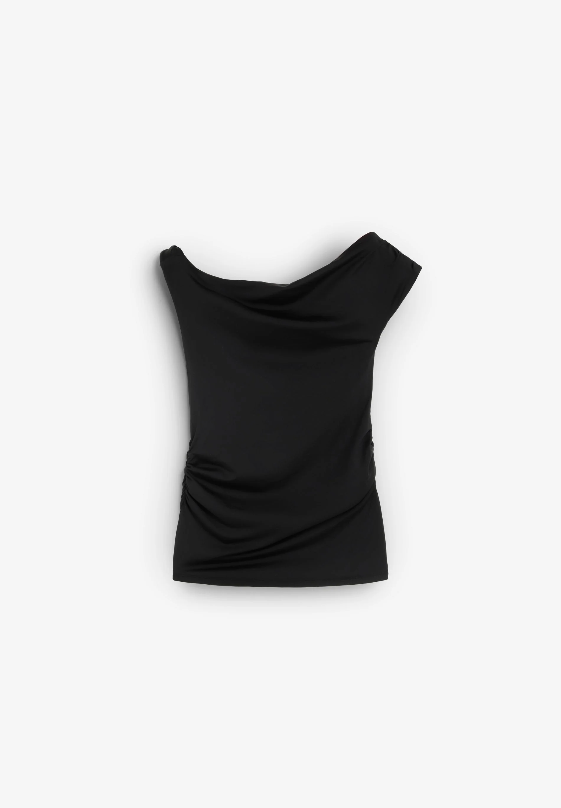 ASYMMETRIC DRAPED T-SHIRT - Image 6