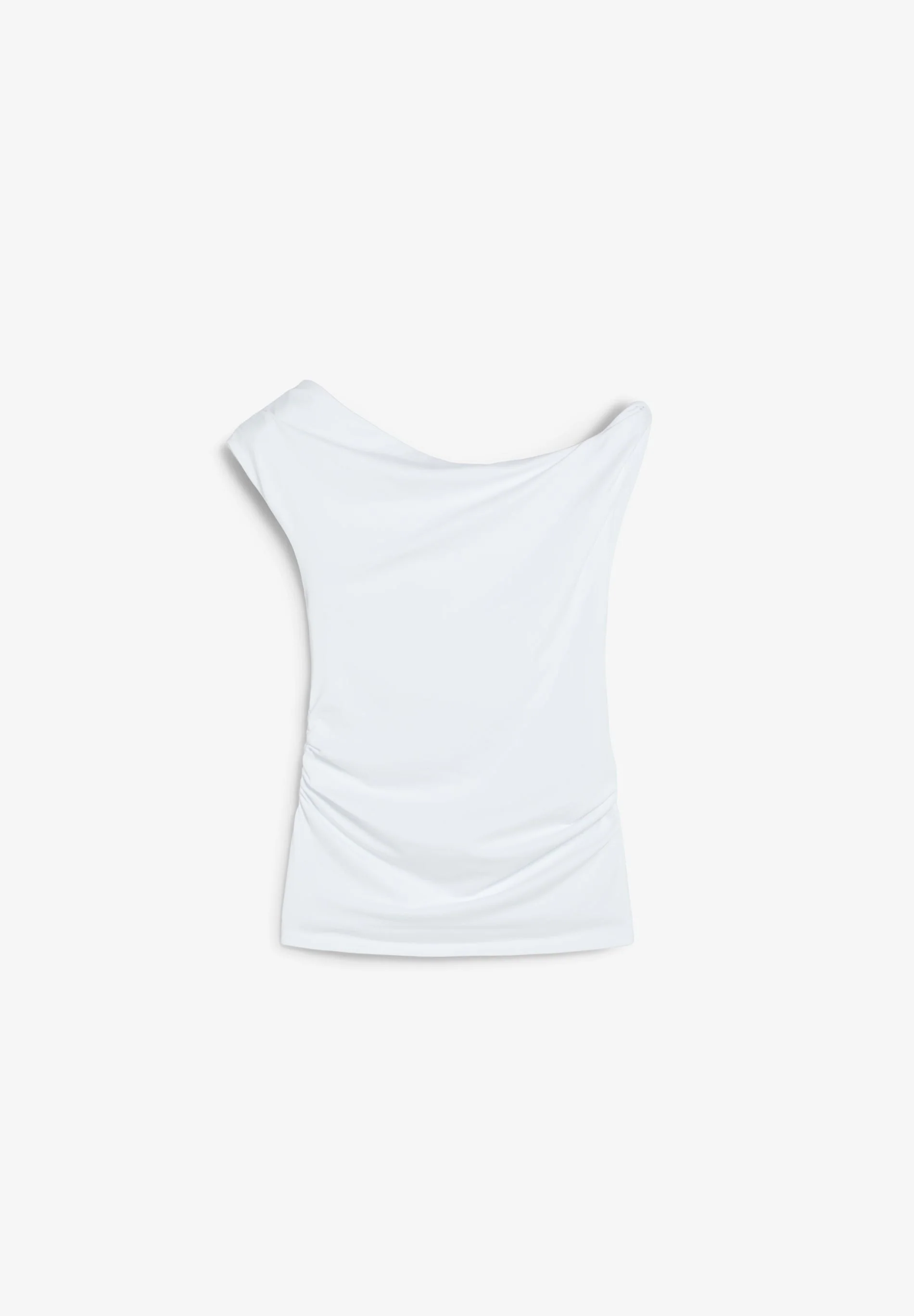 ASYMMETRIC DRAPED T-SHIRT - Image 5