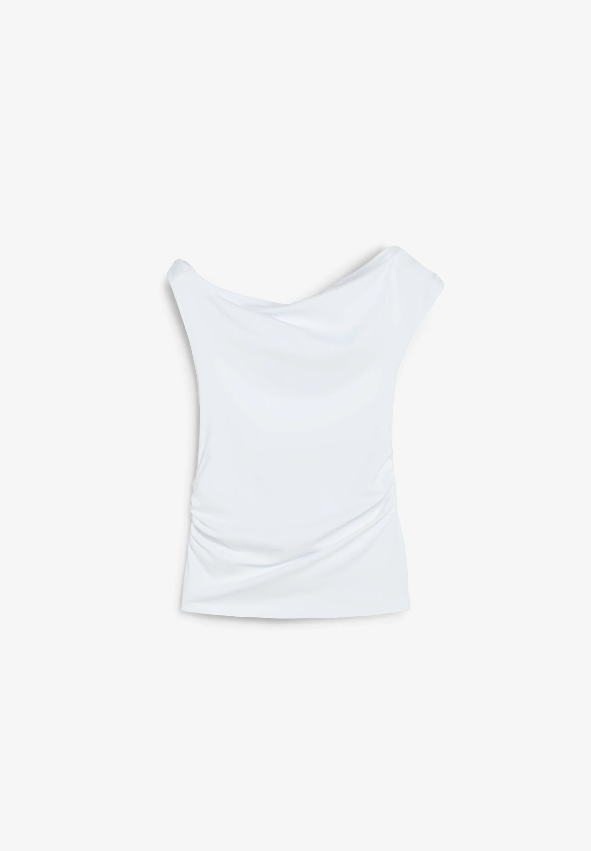 ASYMMETRIC DRAPED T-SHIRT - Image 6